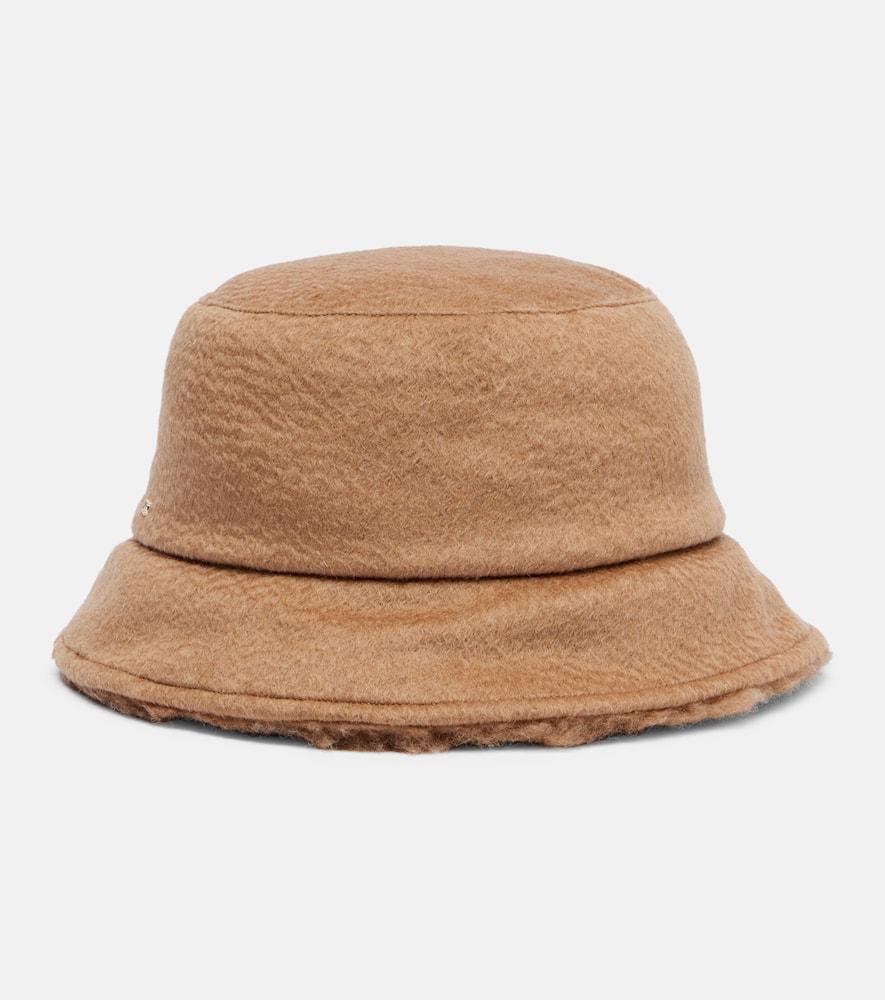 max mara reversible camel hair bucket hat