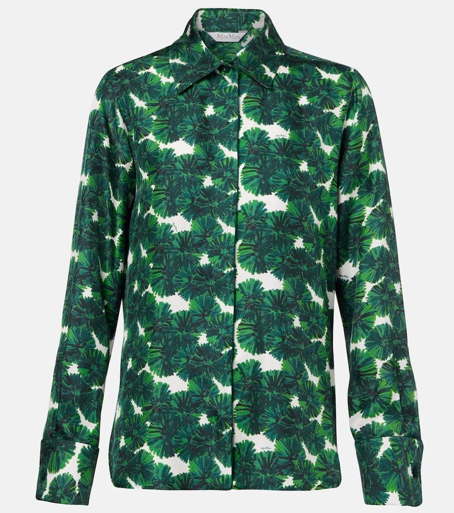 max mara rodesia printed silk twill shirt