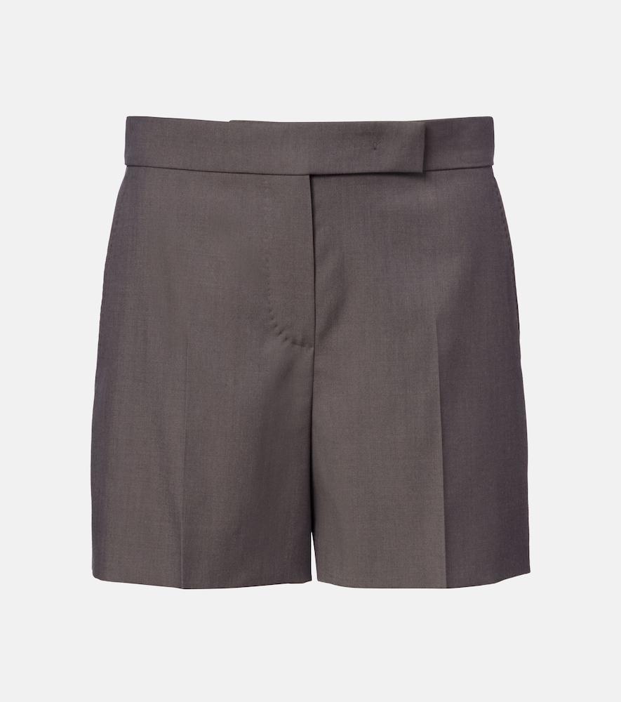 max mara sadunco virgin wool shorts