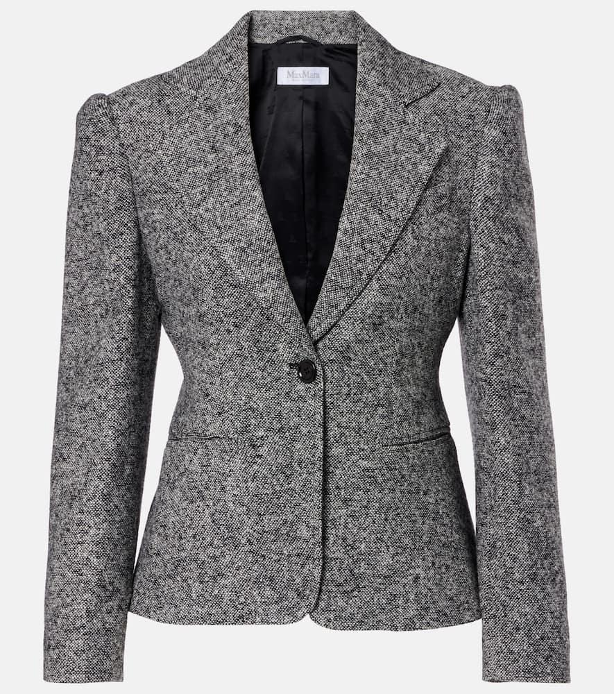 max mara salmone wool and silk blazer