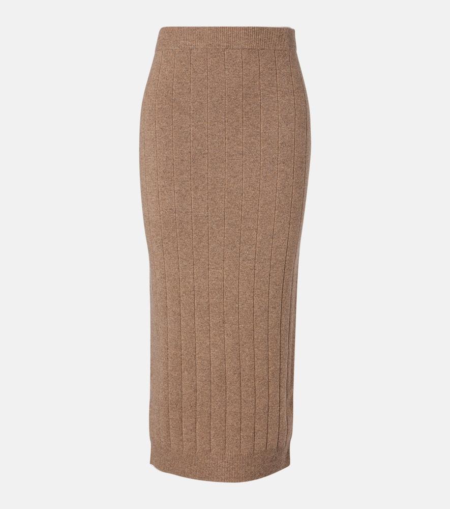 max mara sante cashmere midi skirt