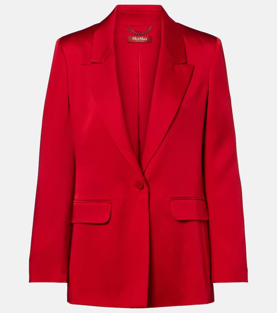 max mara satin crêpe blazer