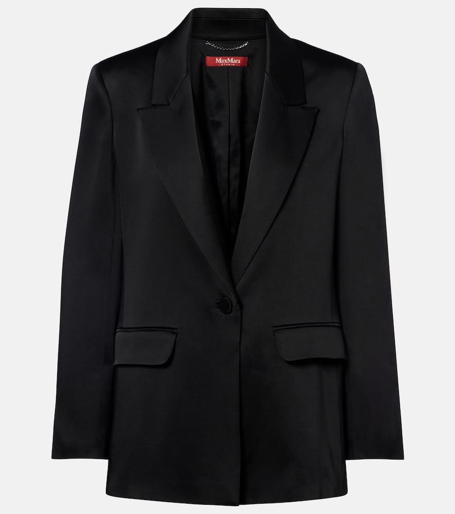 max mara satin crêpe blazer