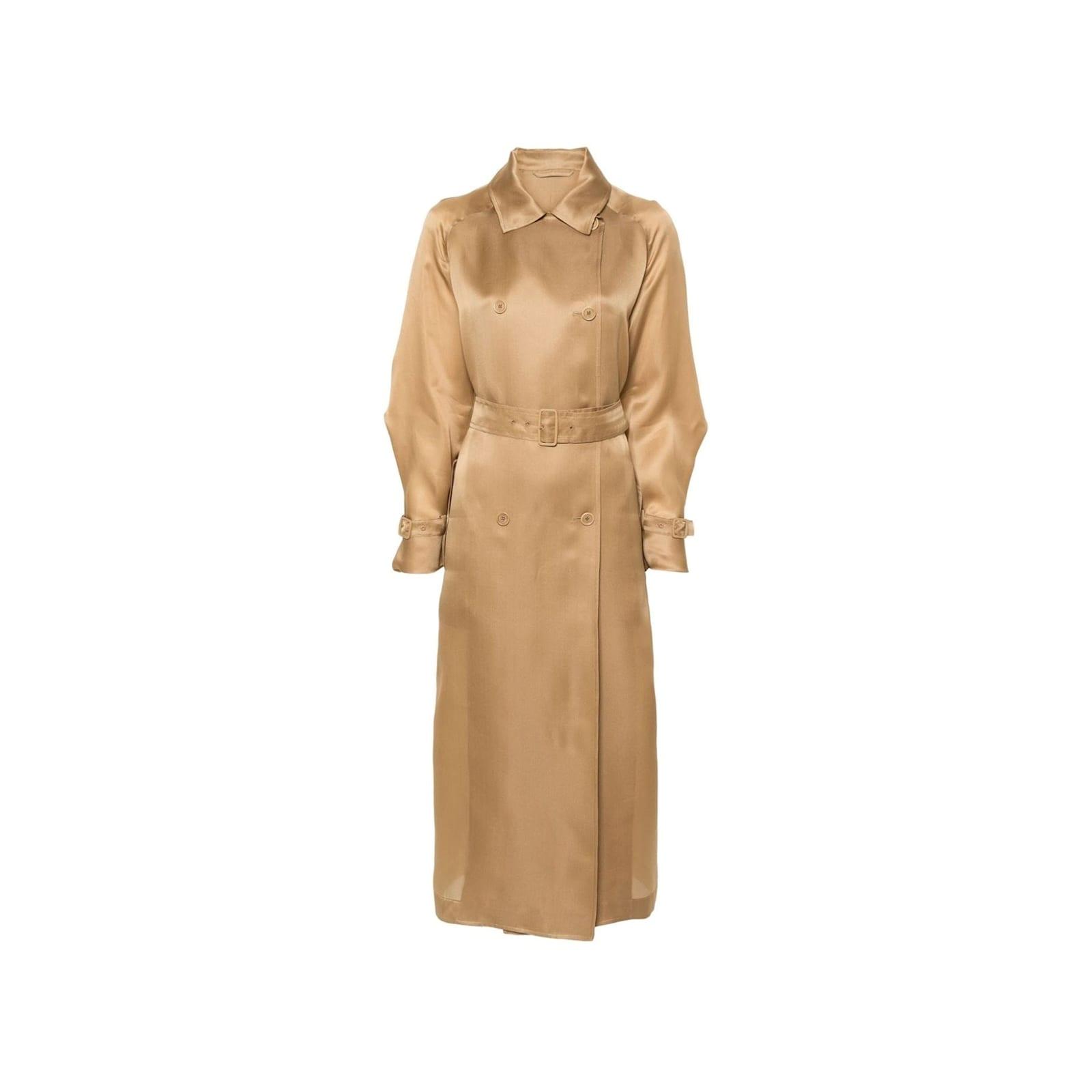 max mara sfilata sacco silk trench