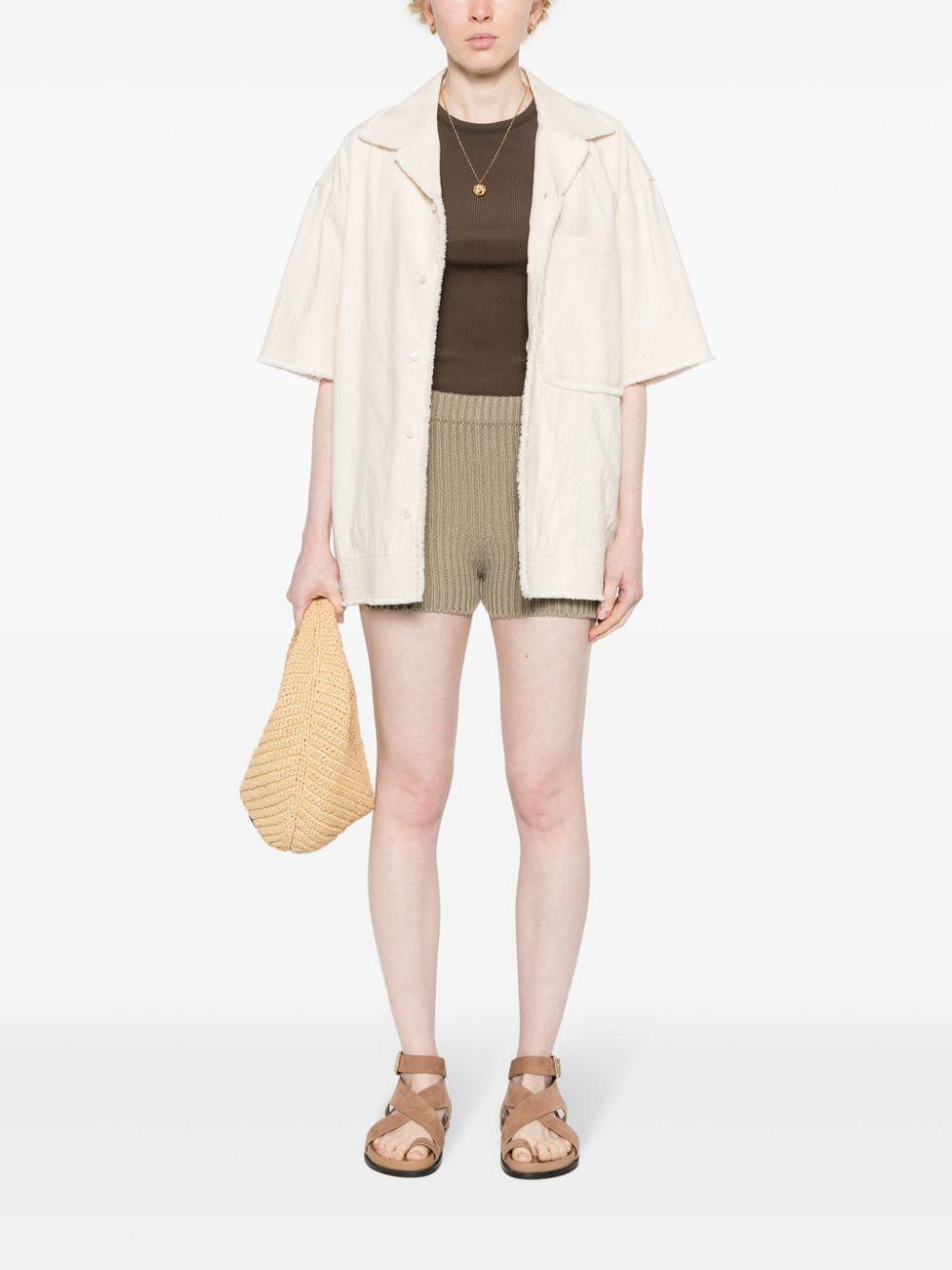 max mara shorts kaki cotton - women