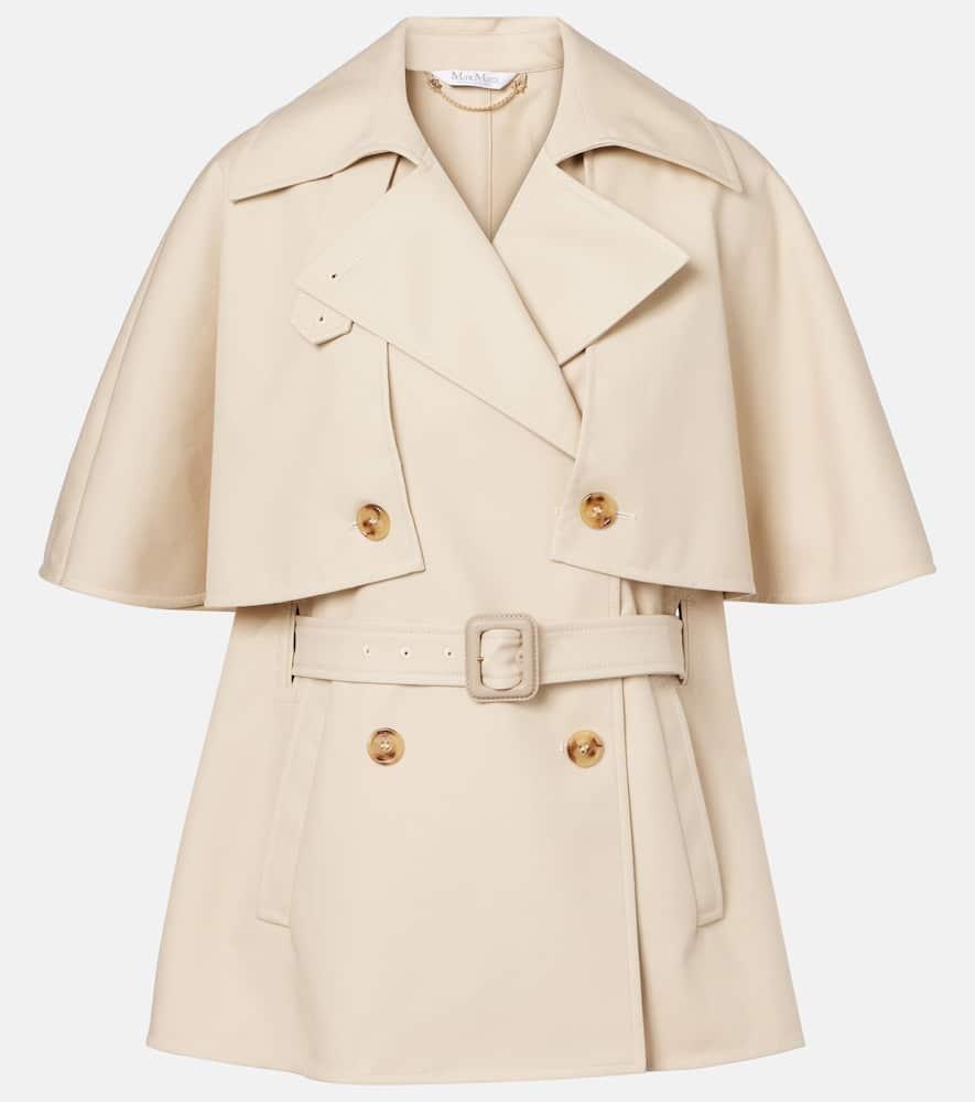max mara sigfrid cropped gabardine trench coat
