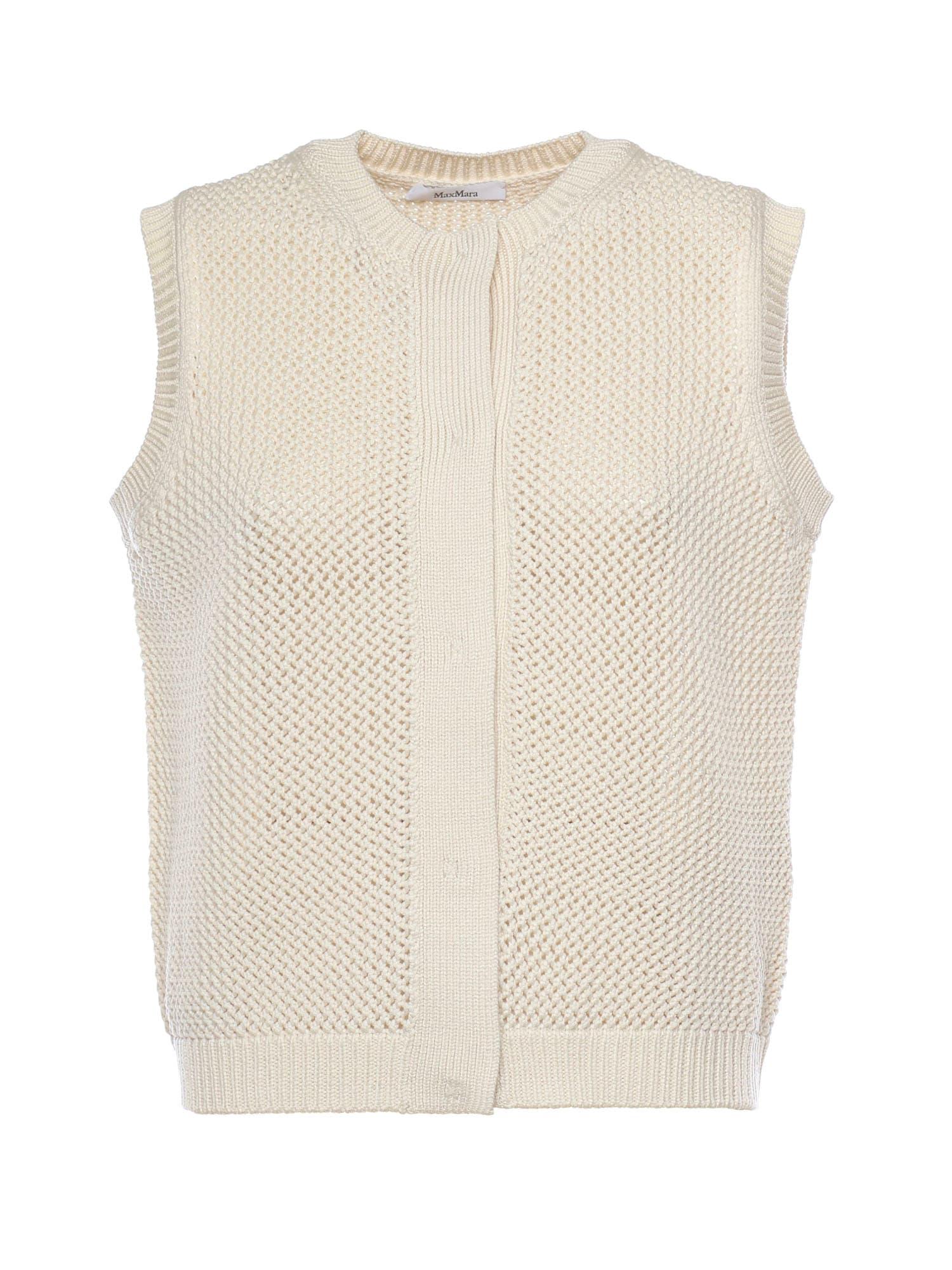 max mara silk blend top