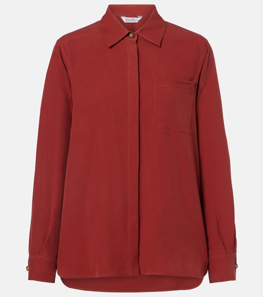 max mara silk shirt