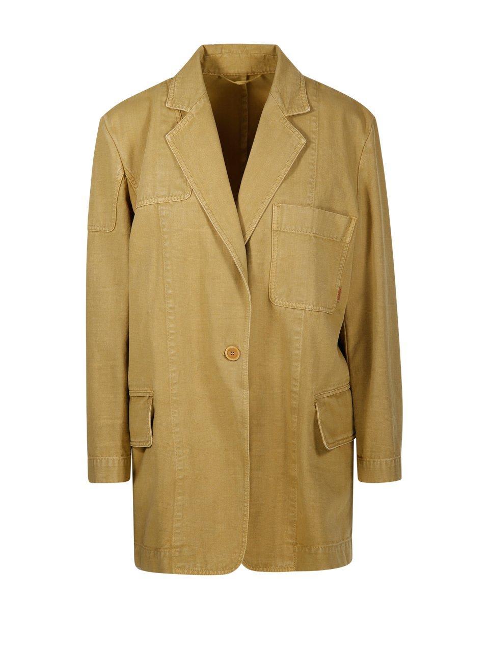 max mara single-breasted long-sleeved jacket
