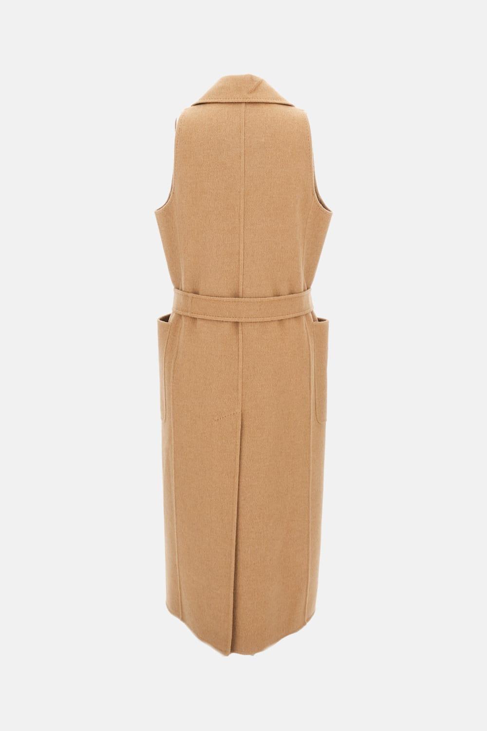max mara sleeveless berlina1234 camel wool vest