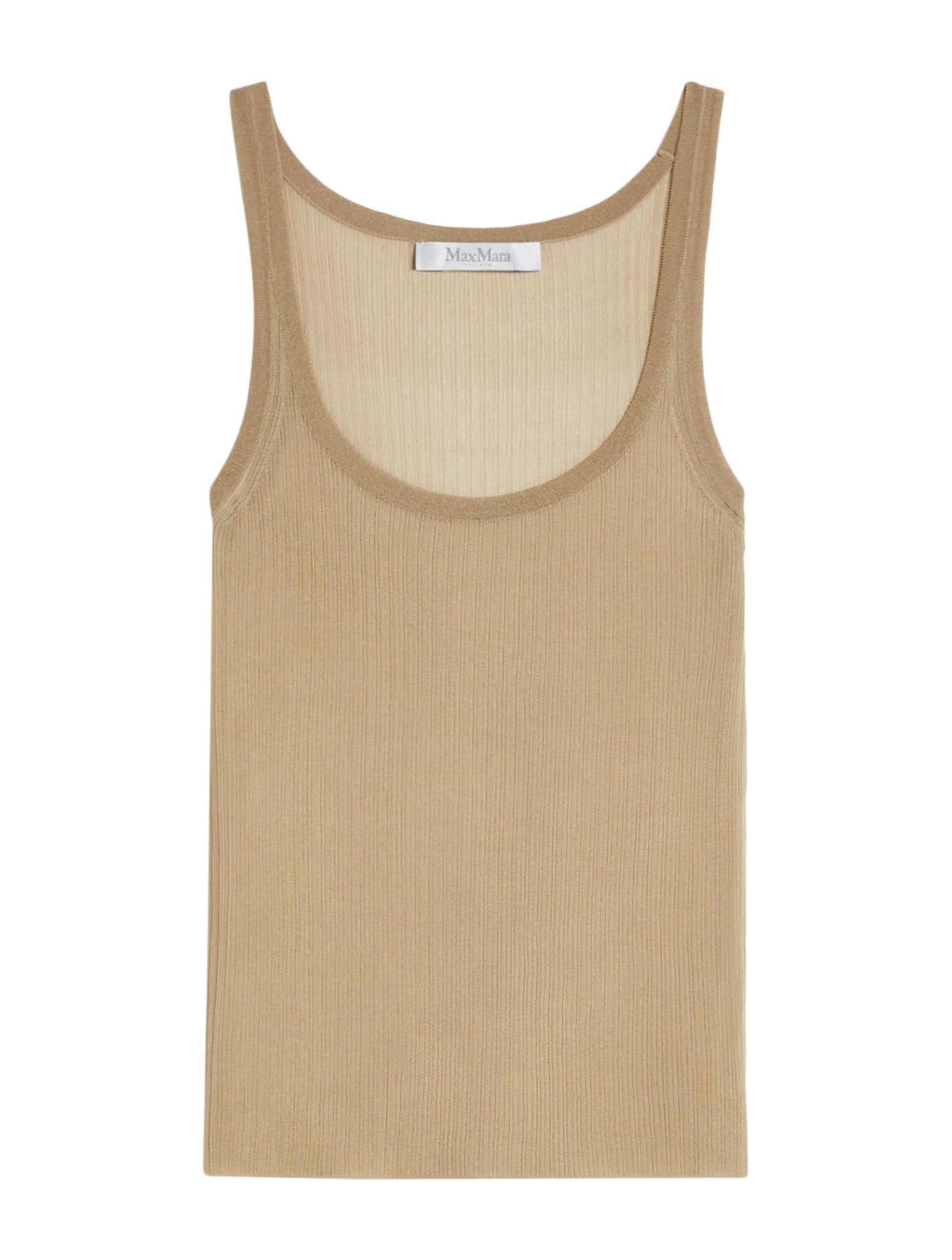 max mara sleeveless ribbed top
