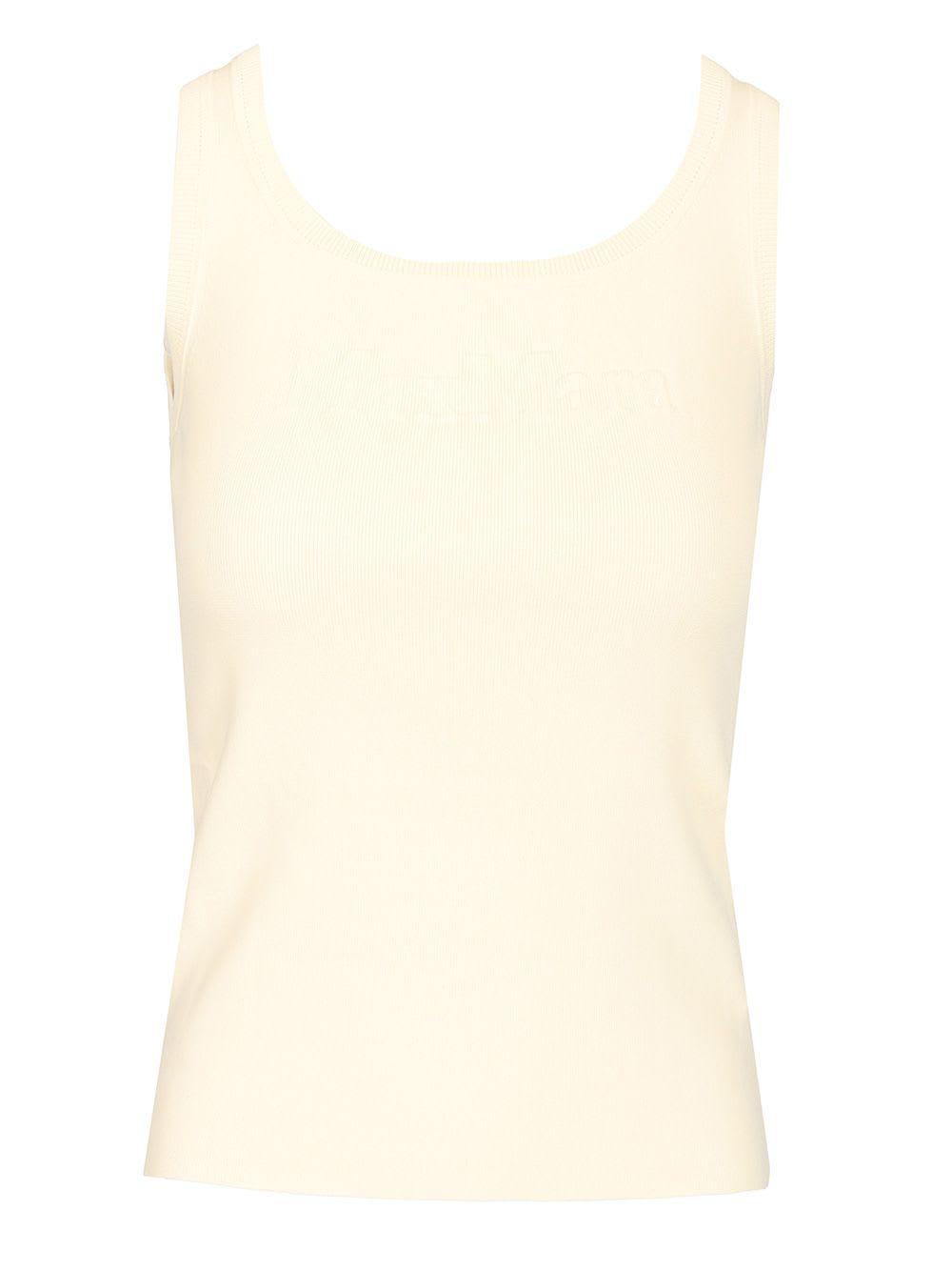 max mara sleeveless top with logo