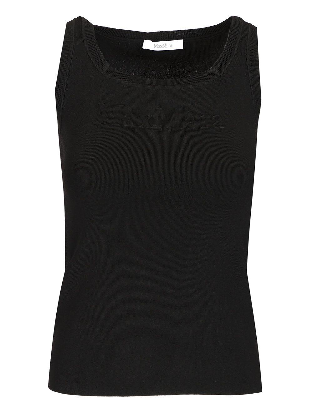 max mara sleeveless top with logo