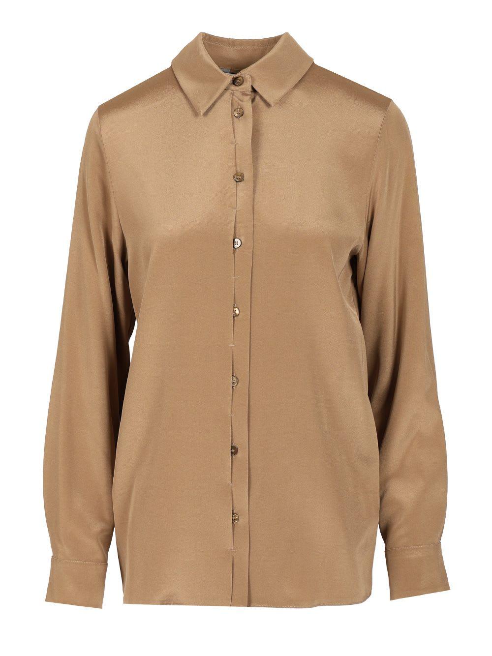 max mara stretch silk cady shirt