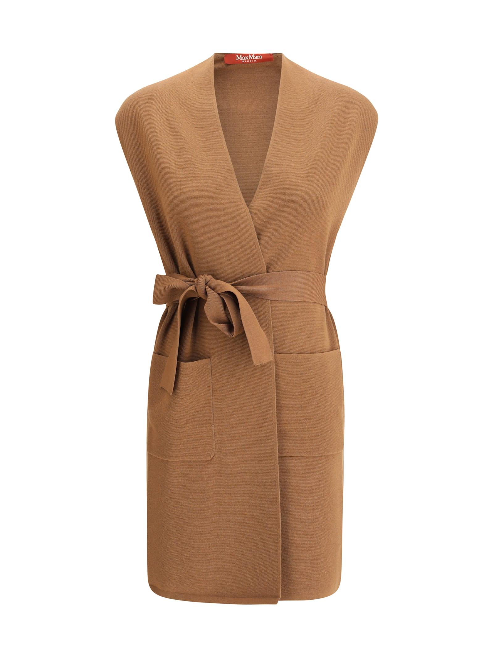 max mara studio abete long vest