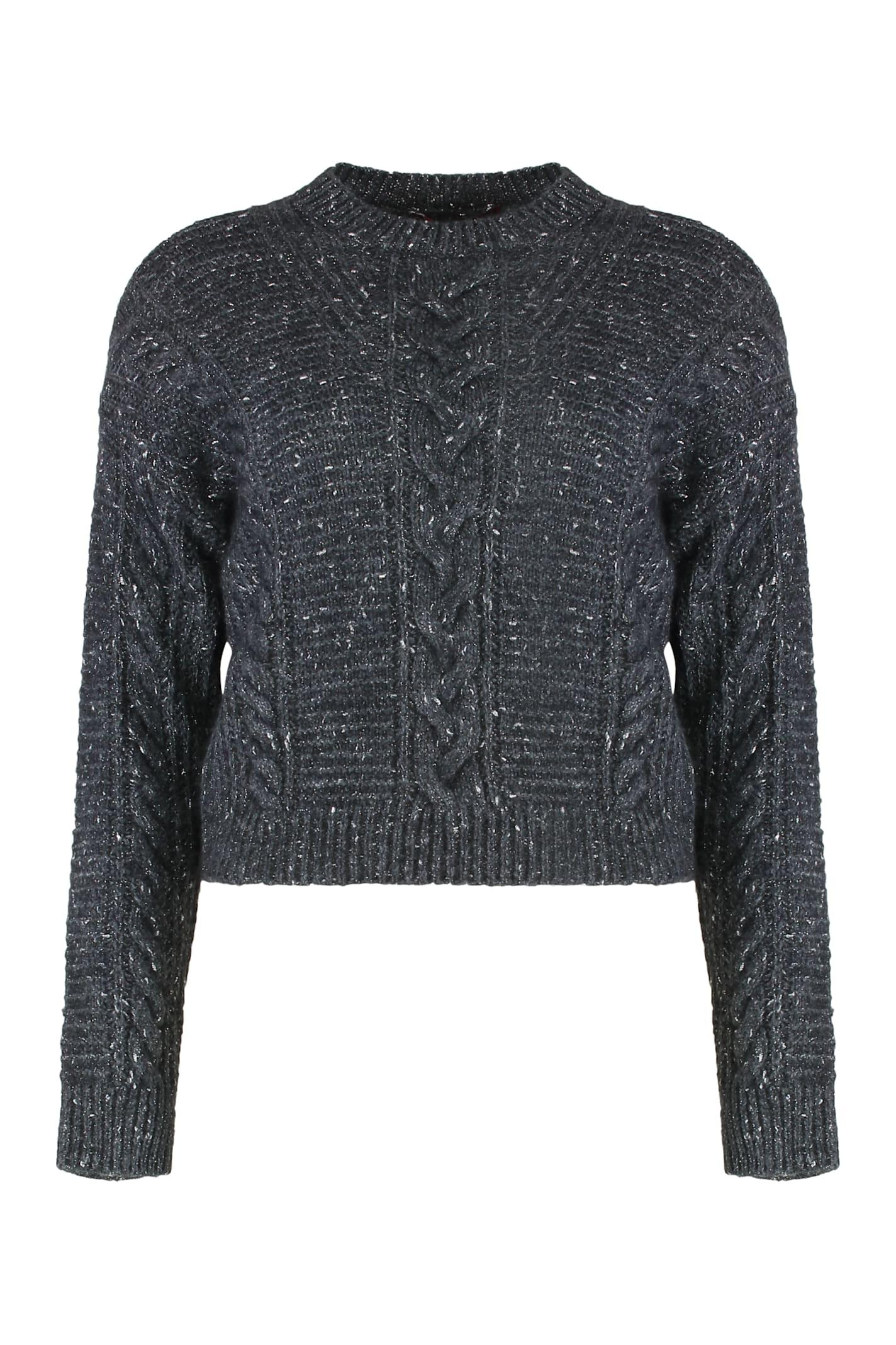 max mara studio boxy sweater in alpaca blend