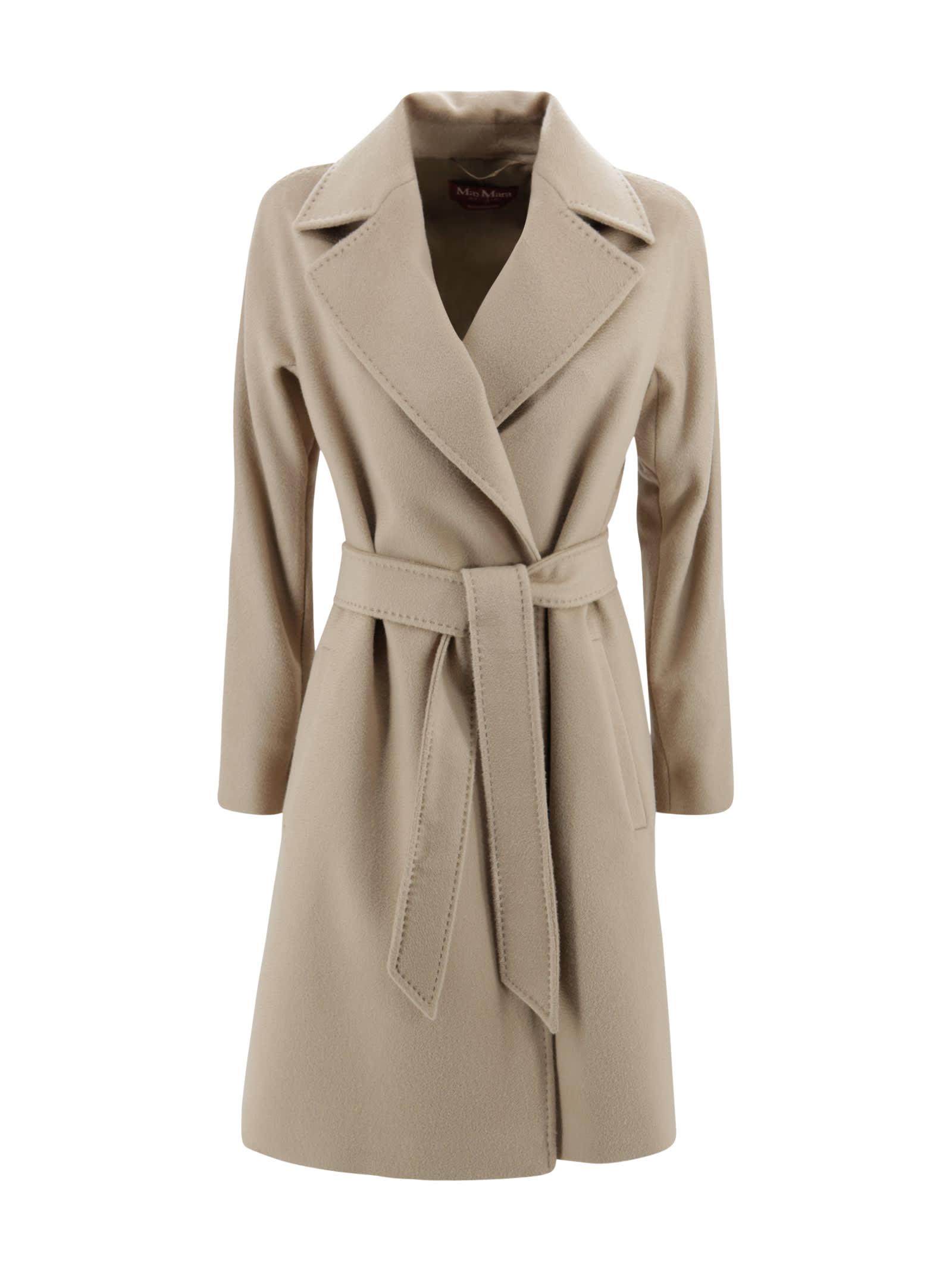max mara studio camel wool dravenna coat