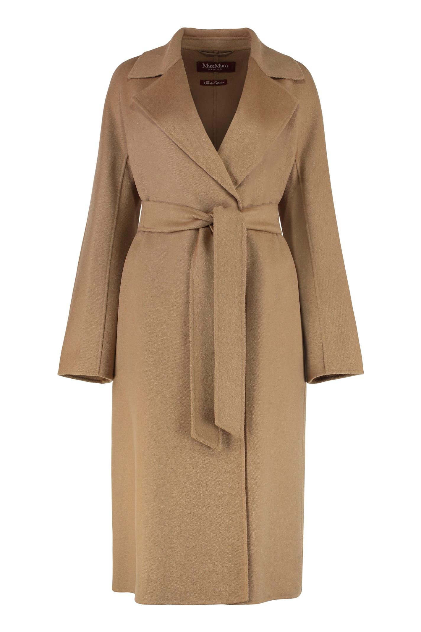 max mara studio cles wool and cashmere coat