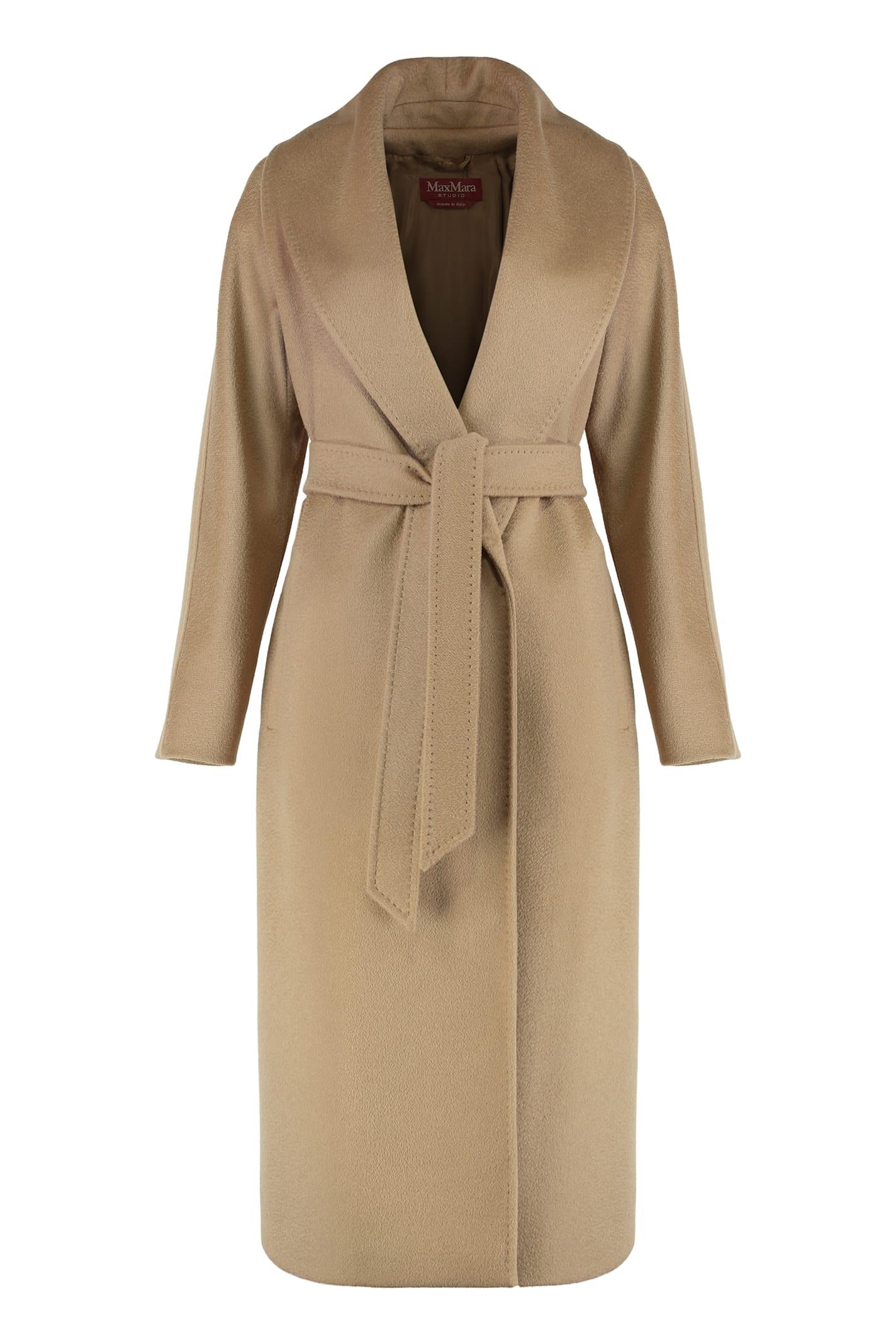 max mara studio coat in cashmere blend
