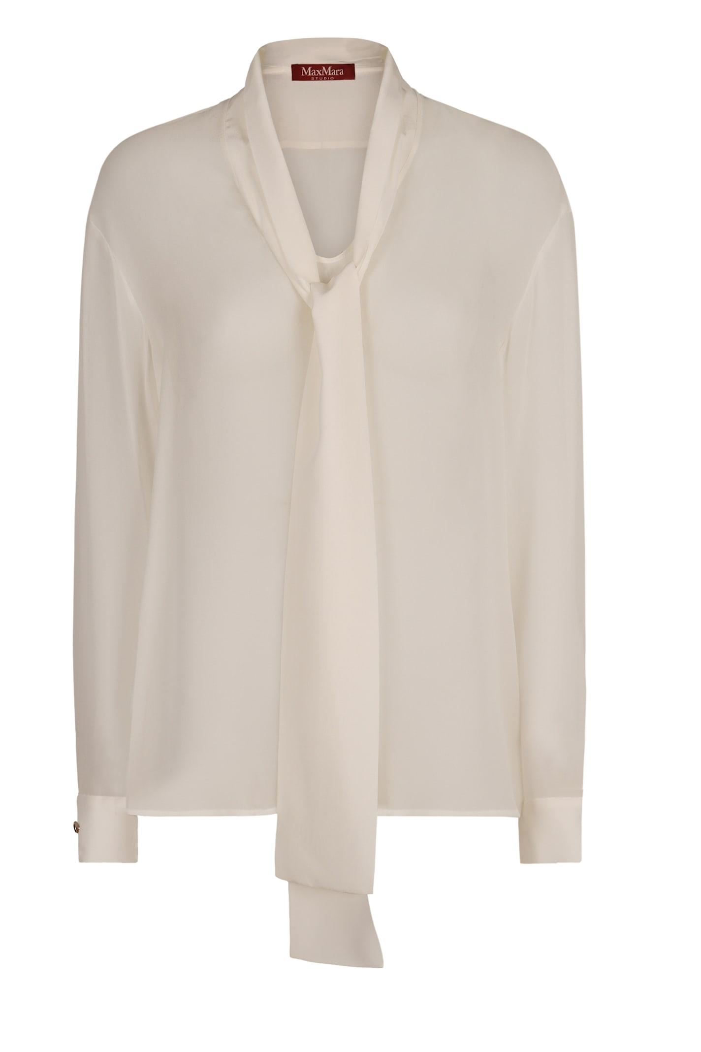 max mara studio crotone silk blouse