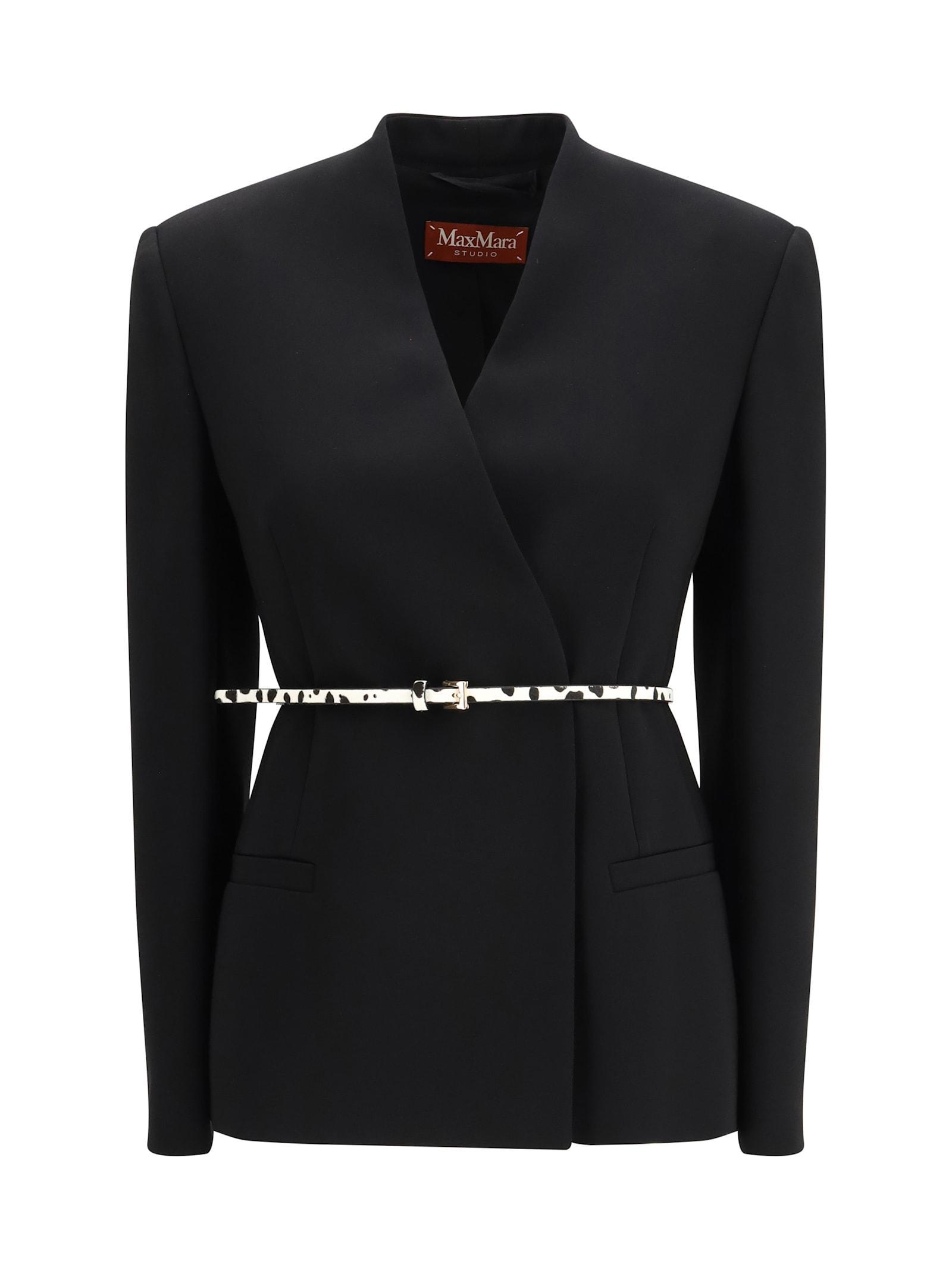 max mara studio double-breasted cady jacket