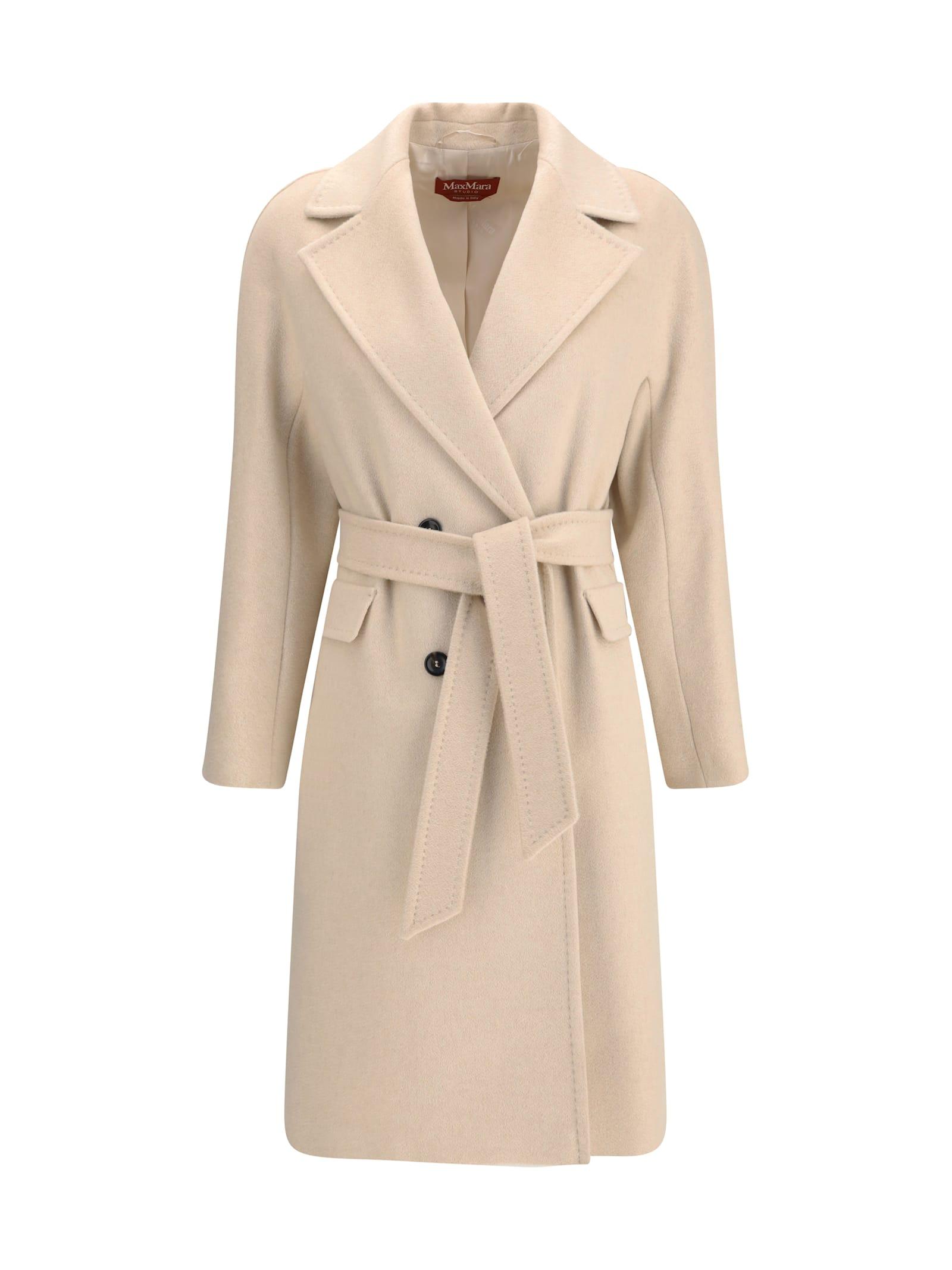 max mara studio double-breasted panteon coat