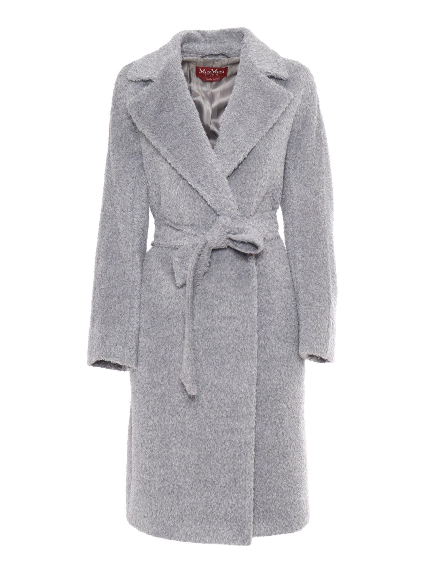 max mara studio galante medium grey coat