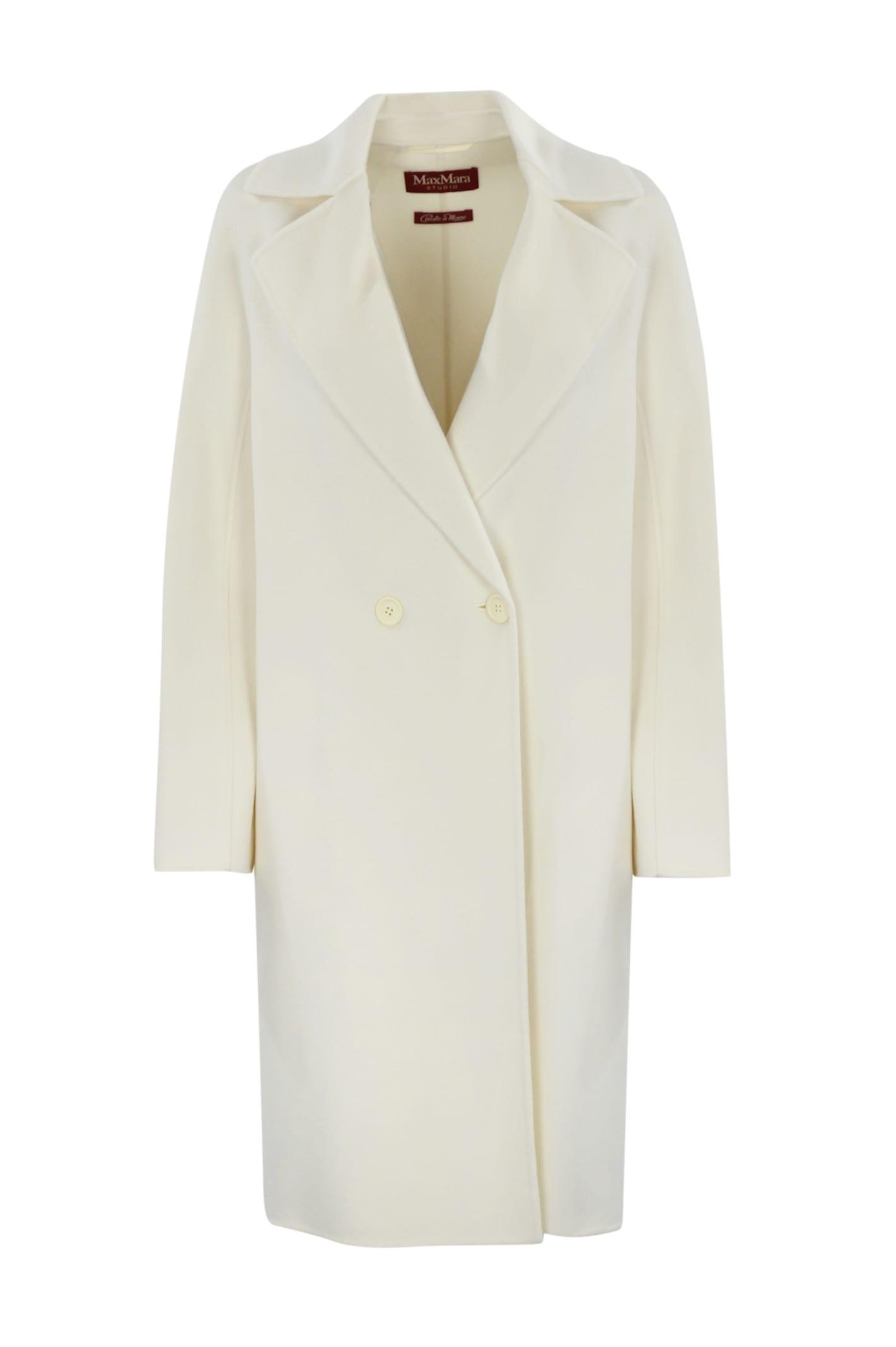 max mara studio goya coat in wool and cashmere