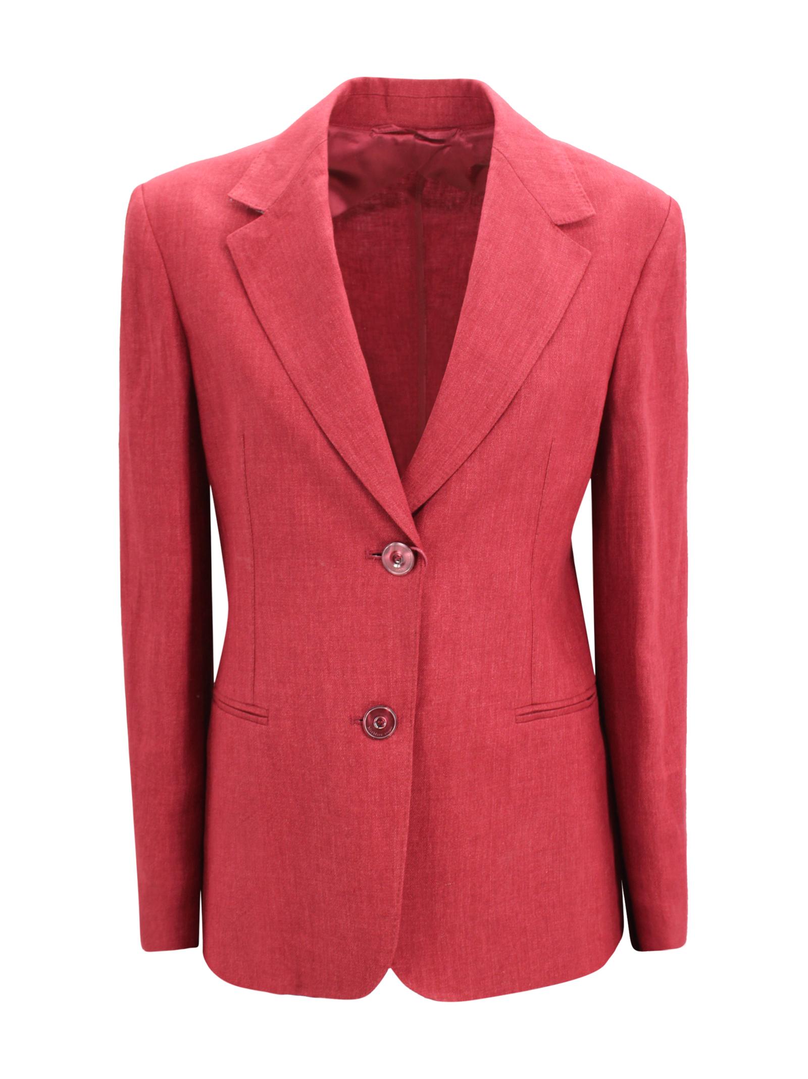 max mara studio jackets brown linen - women