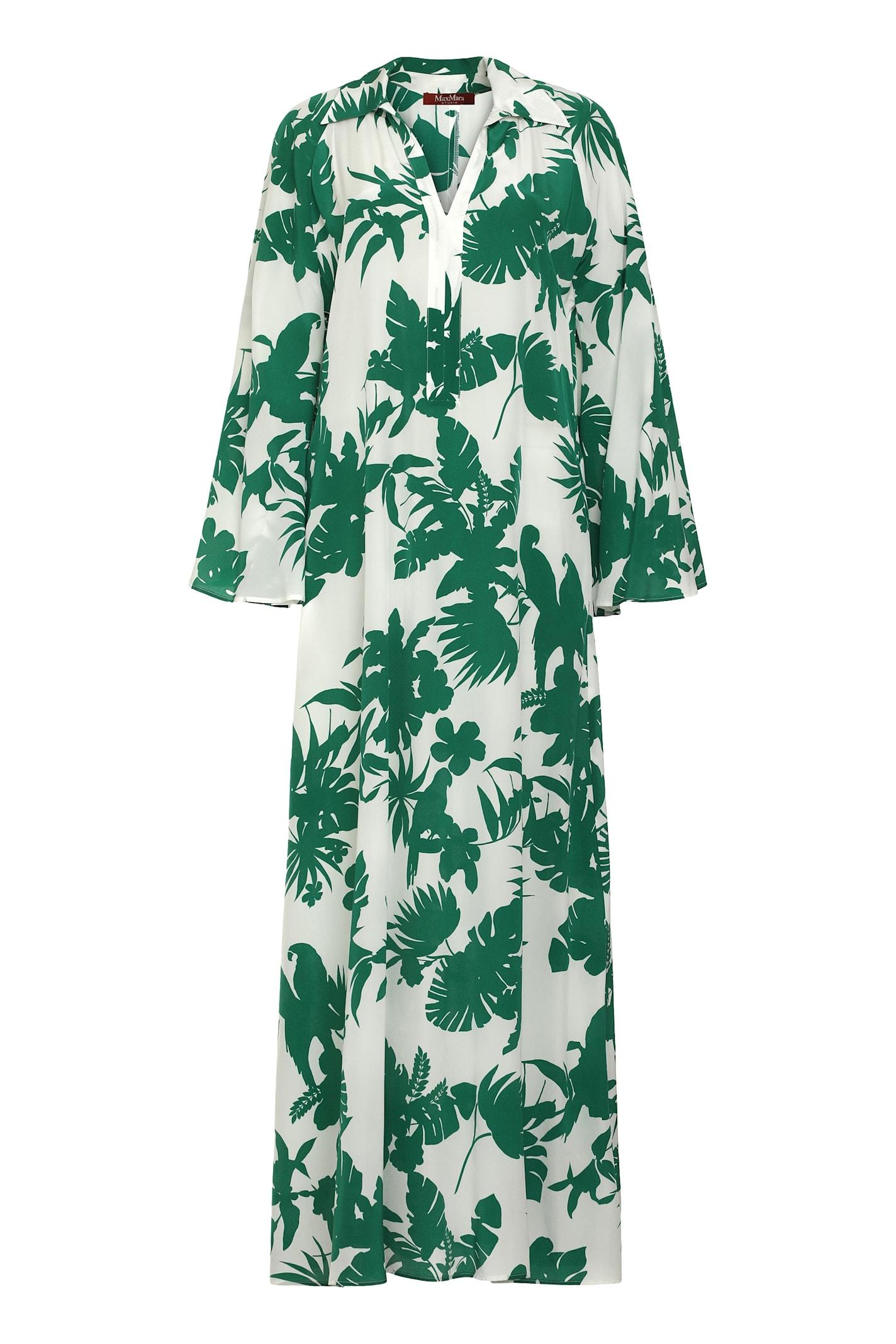 max mara studio livrea printed silk dress