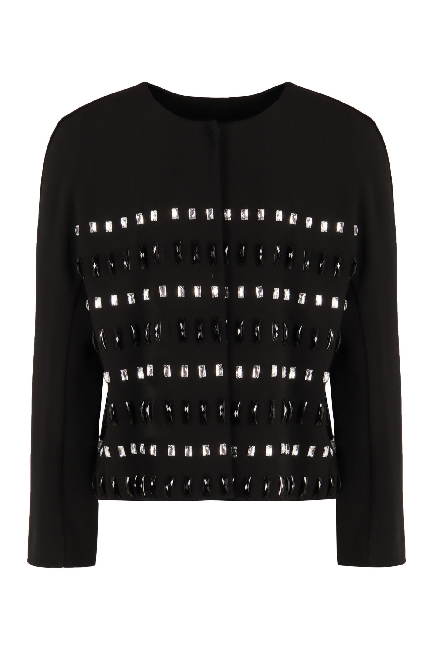 max mara studio manto crêpe de chine jacket