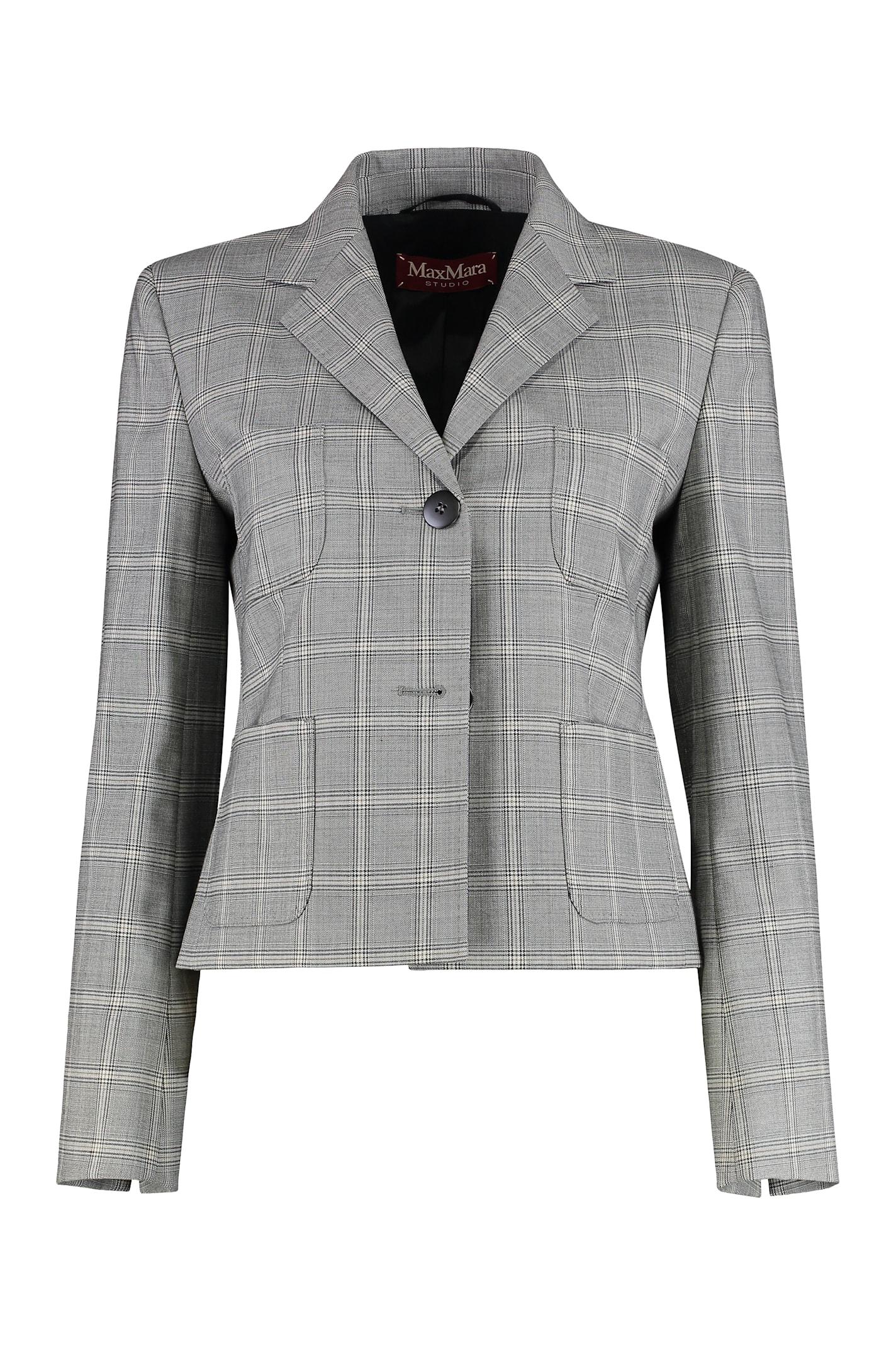 max mara studio manto single-breasted two-button jacket