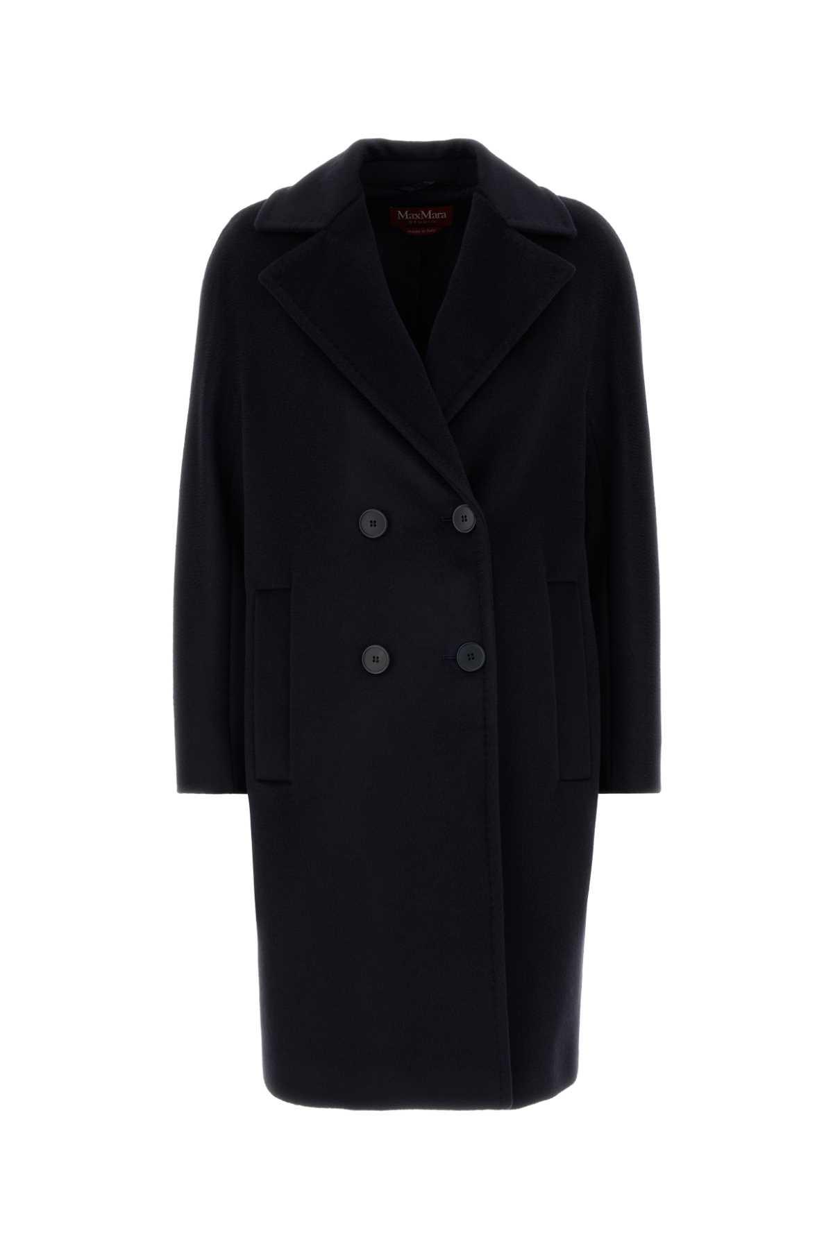 max mara studio midnight blue agenda coat
