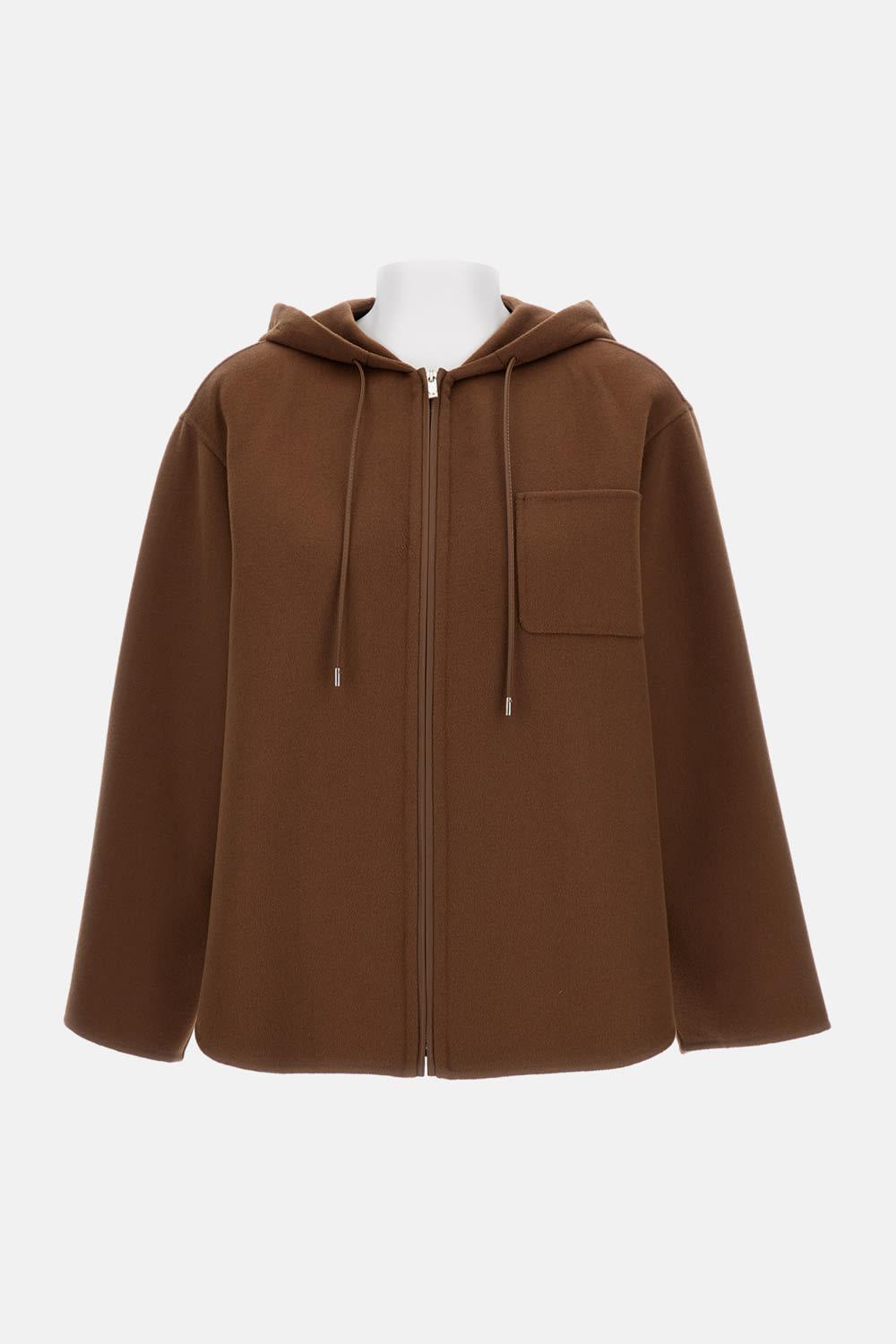 max mara studio mina wool and silk mix jacket