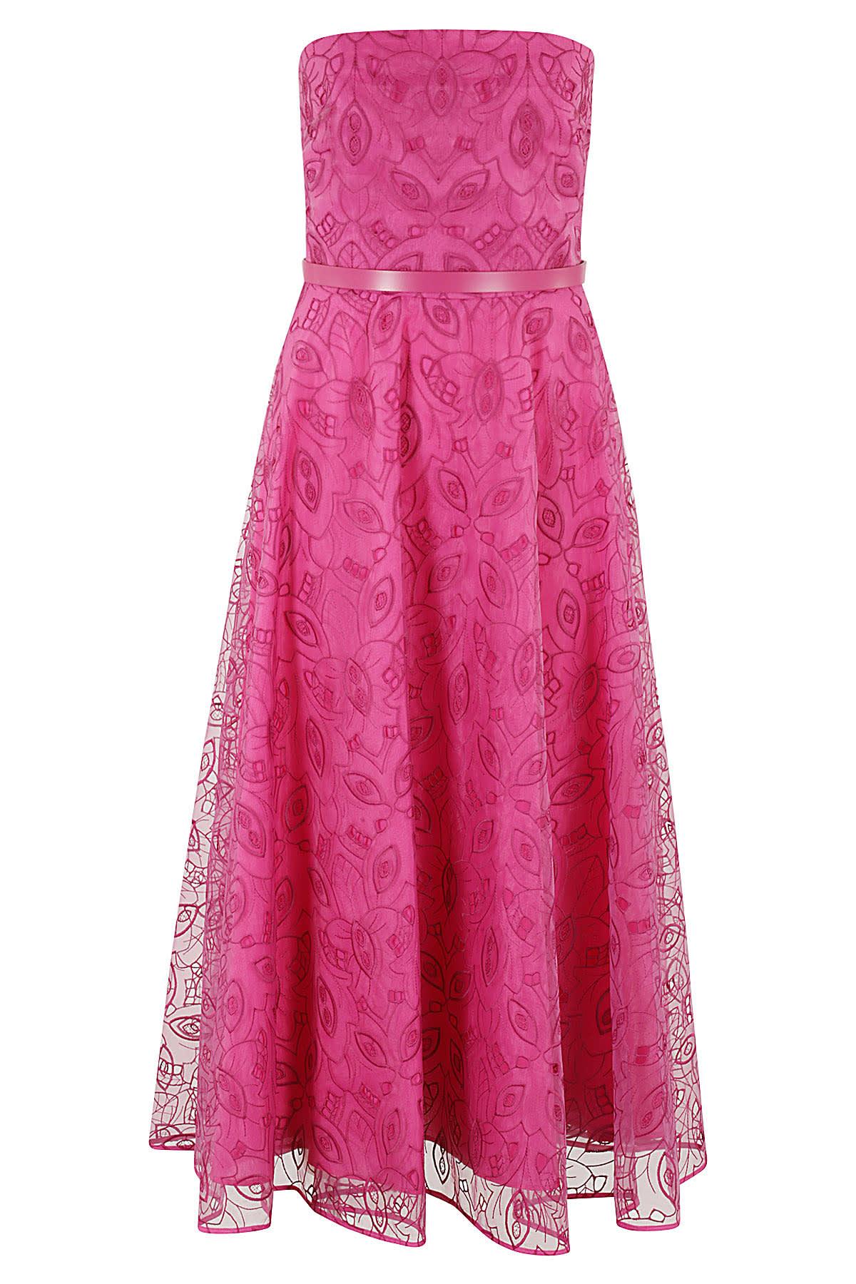 max mara studio stecca bustier dress in organza