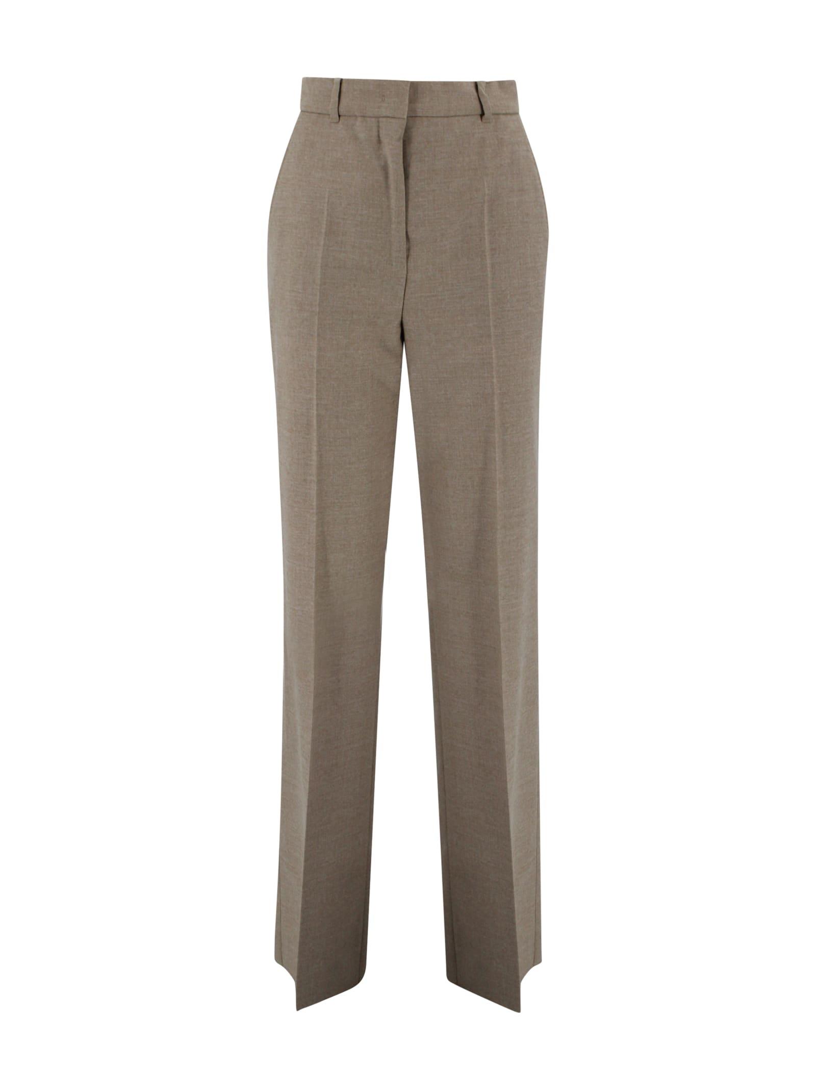 max mara studio stretch flannel trousers