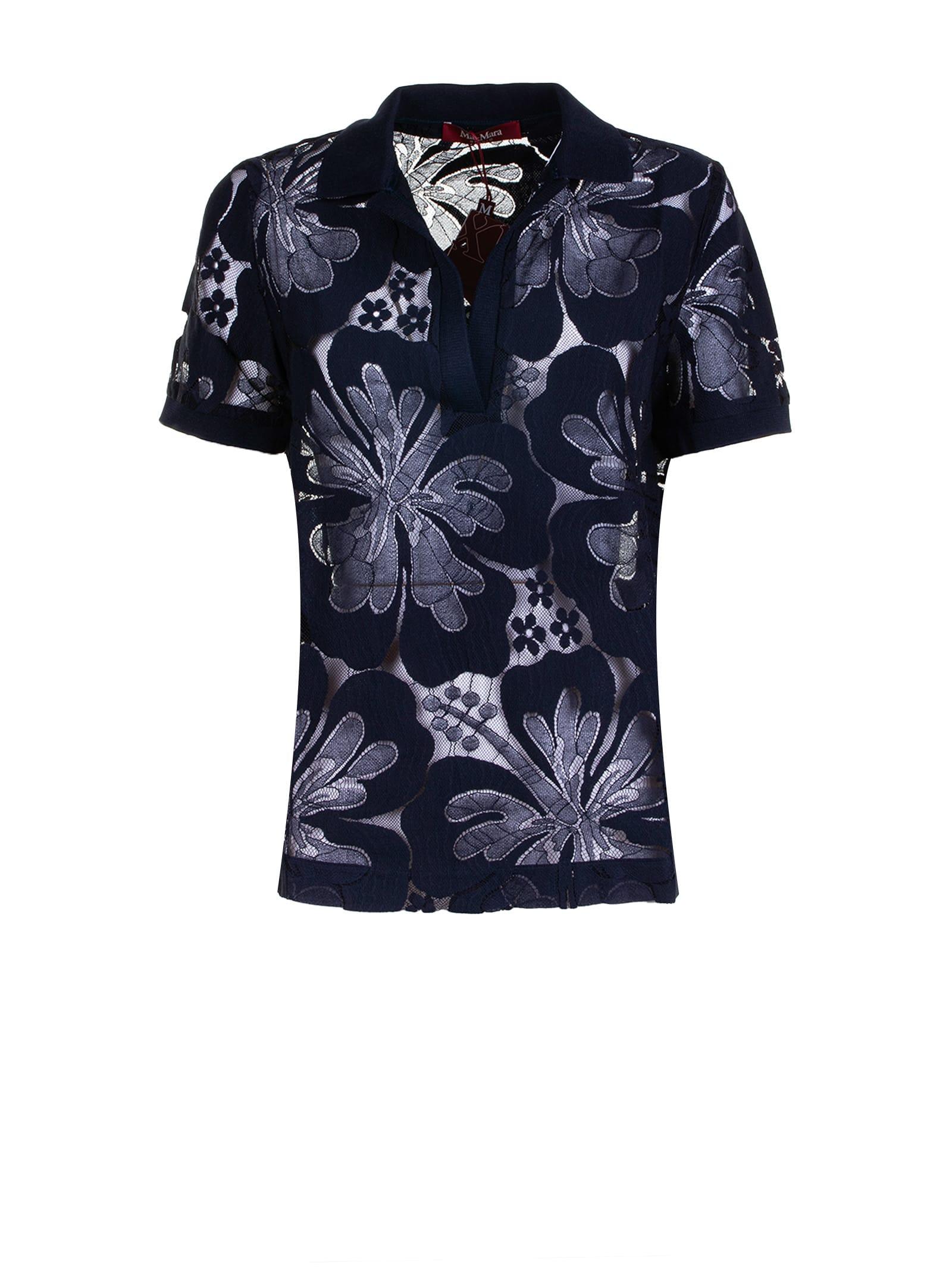 max mara studio t-shirts and polos blue
