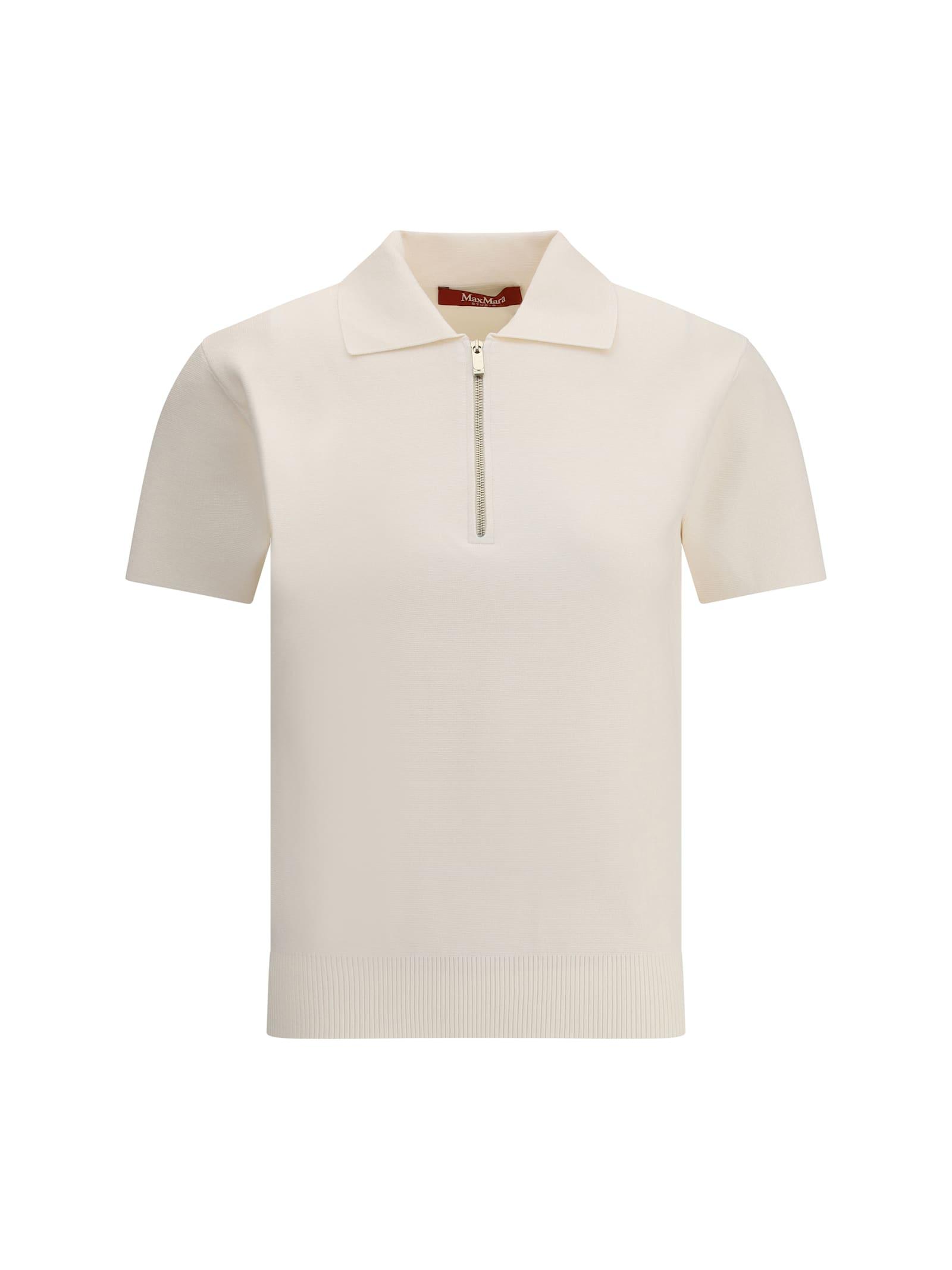 max mara studio teti zip polo shirt