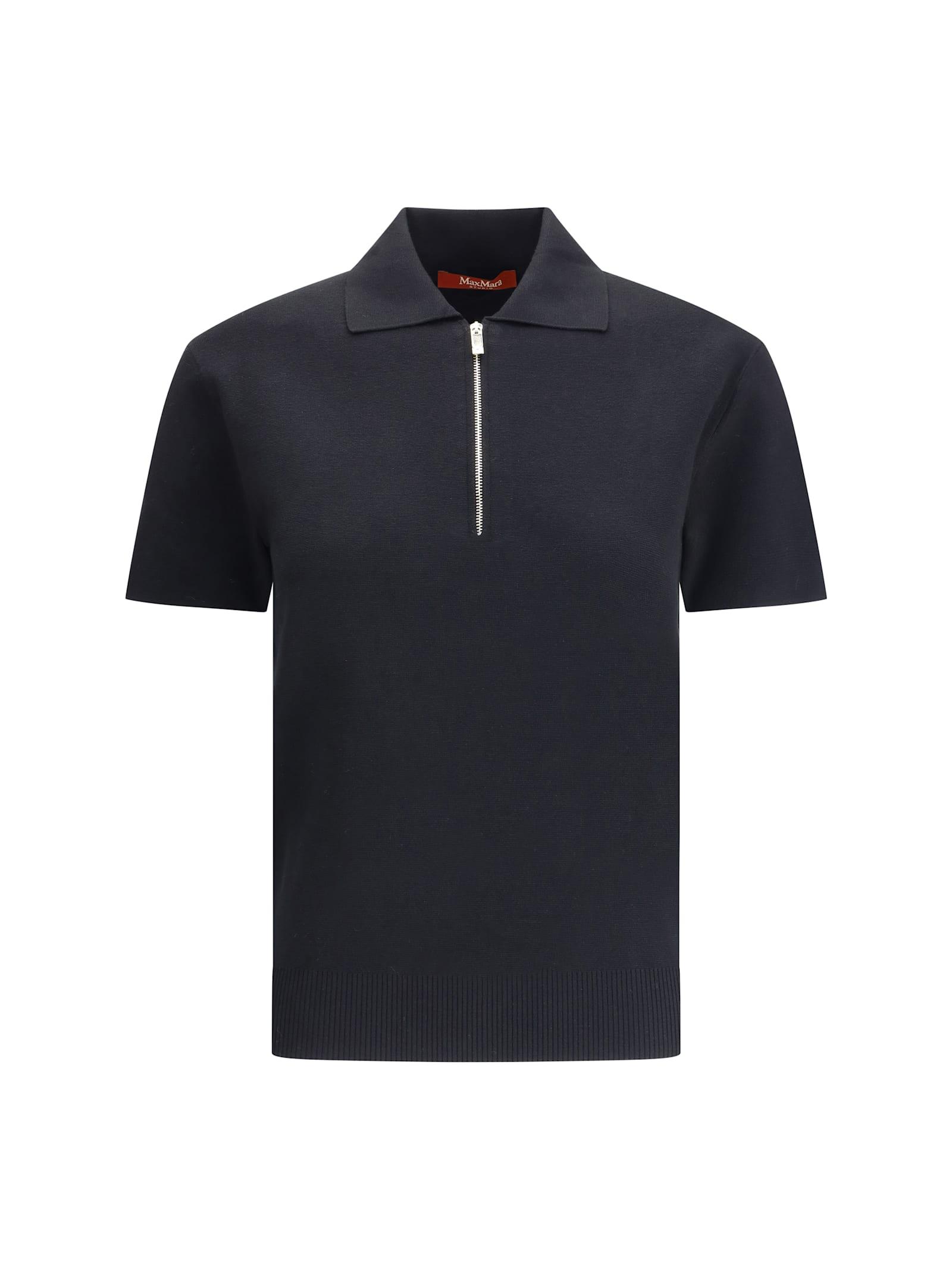 max mara studio teti zip polo shirt