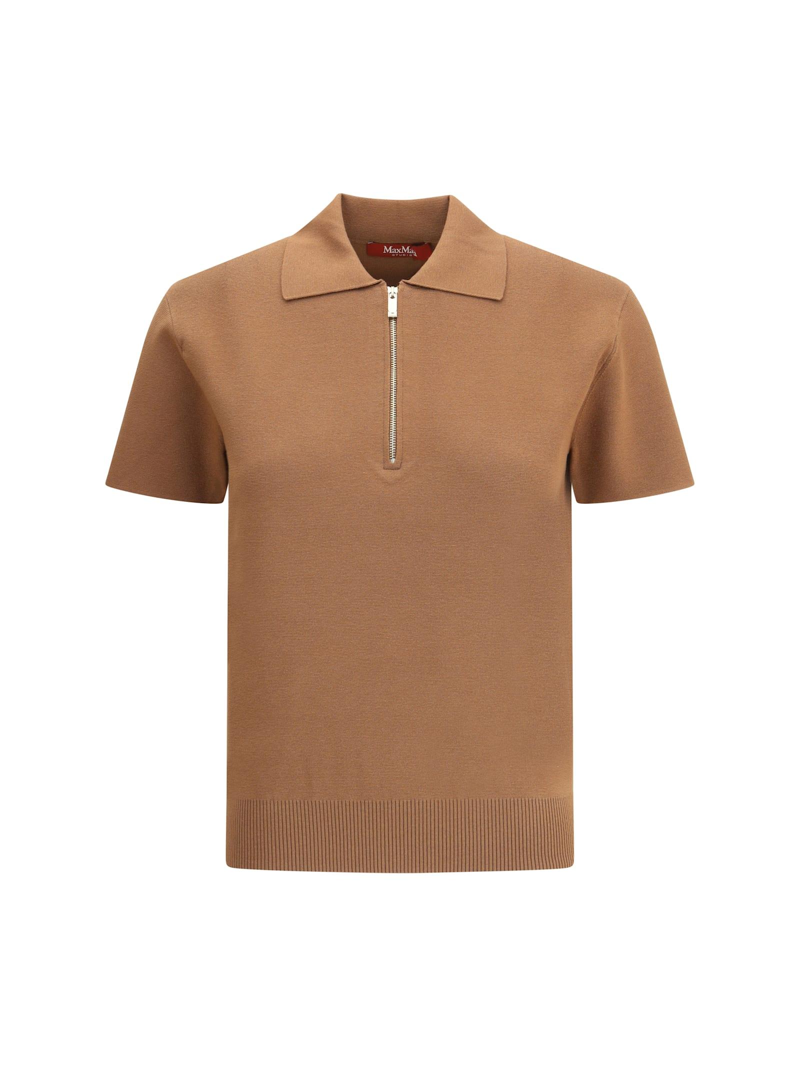 max mara studio teti zip polo shirt