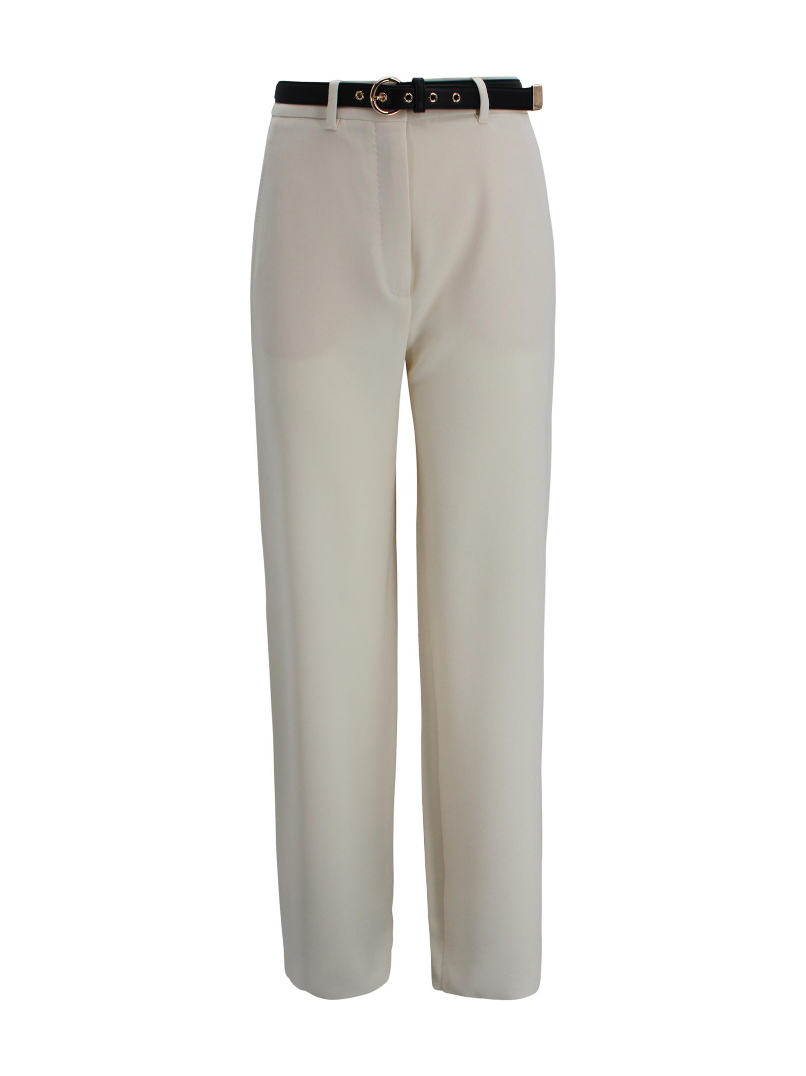 max mara studio trousers beige triacetate - women