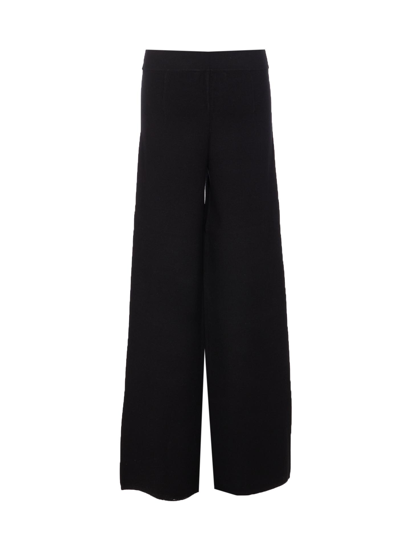 max mara studio trousers black viscose polyester - women