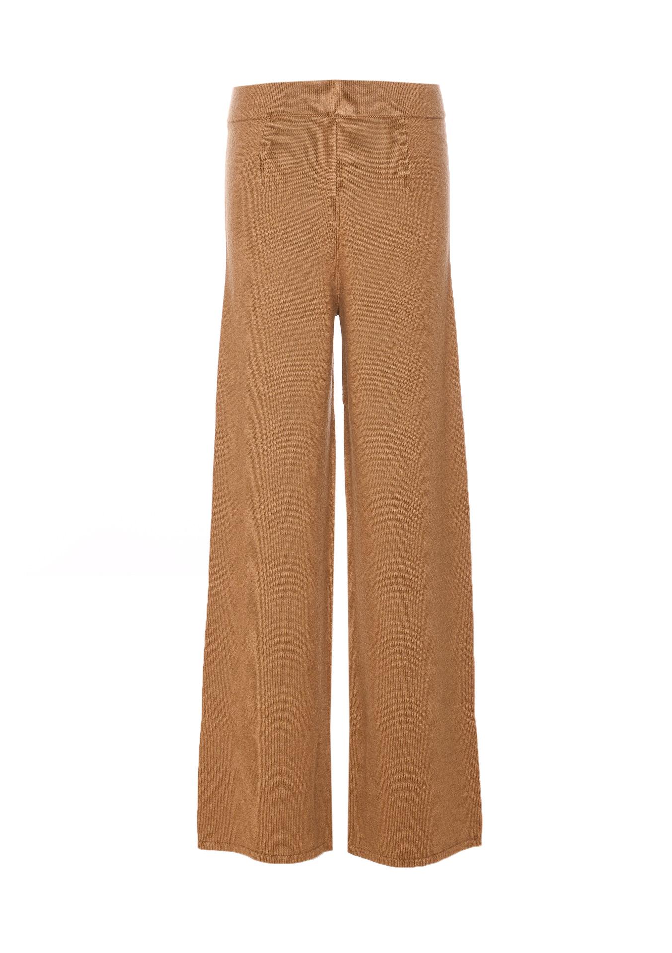 max mara studio trousers brown wool cashmere - women