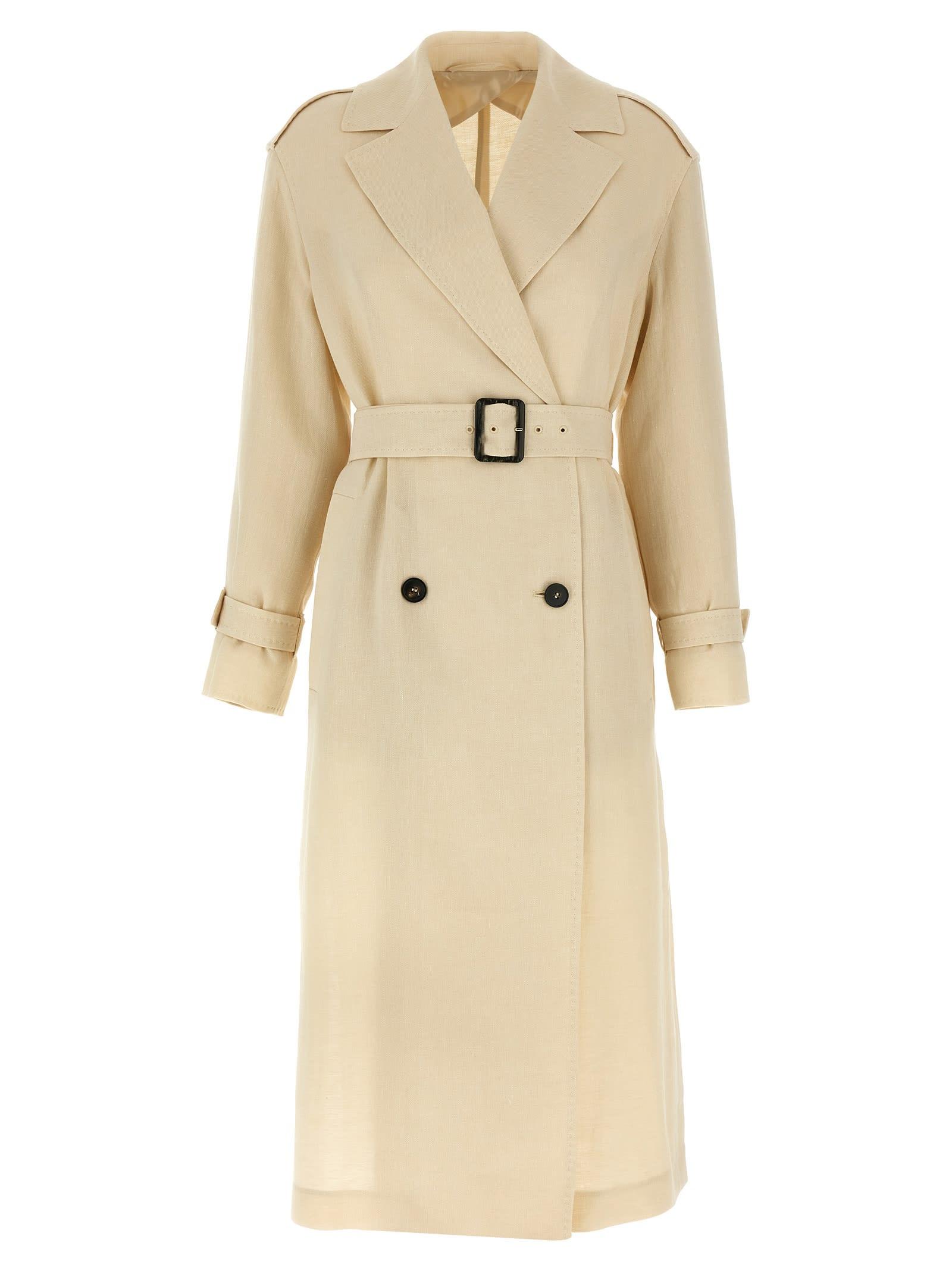 max mara studio vieste trench coat