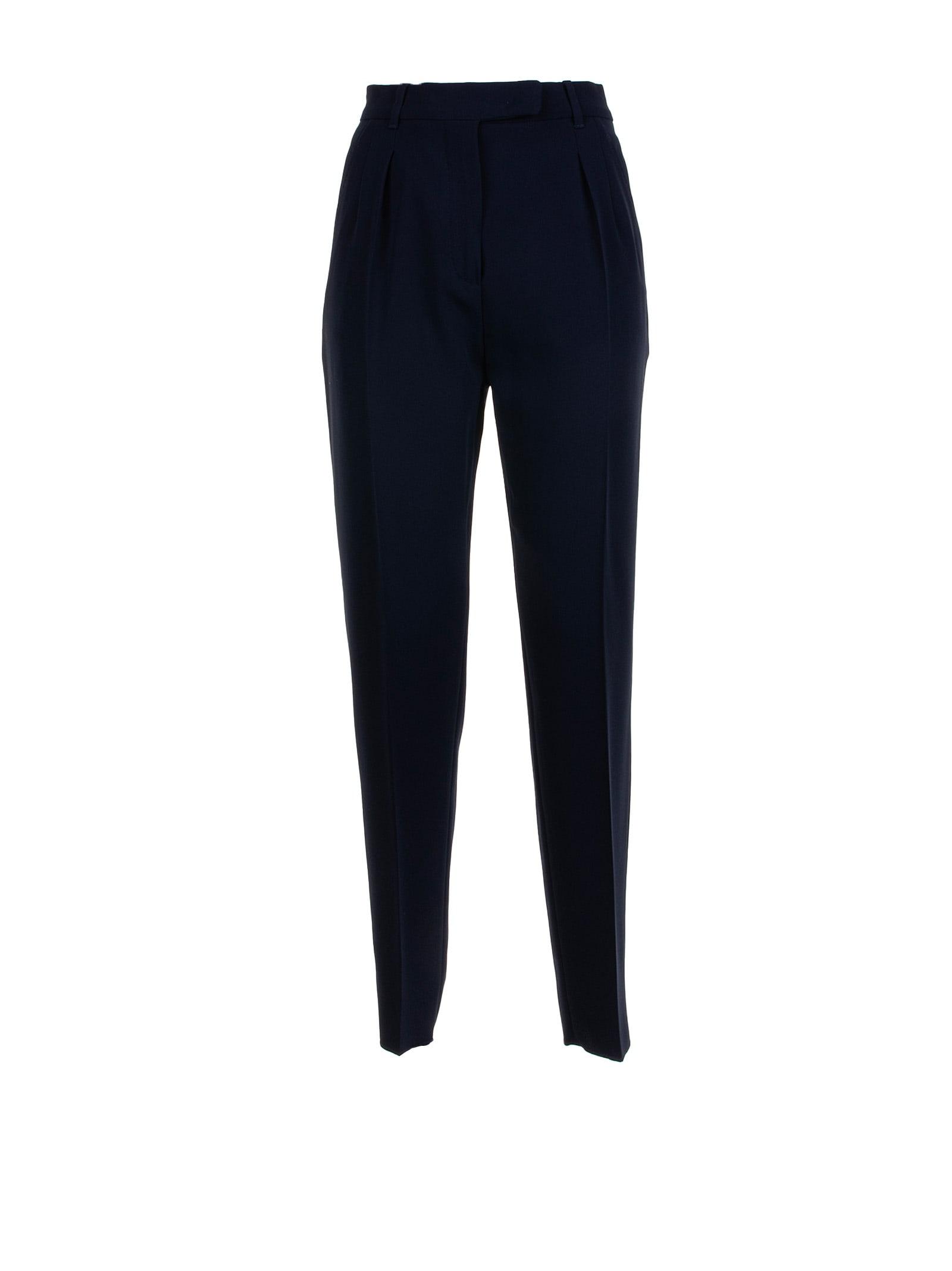 max mara studio womens trousers navy blue