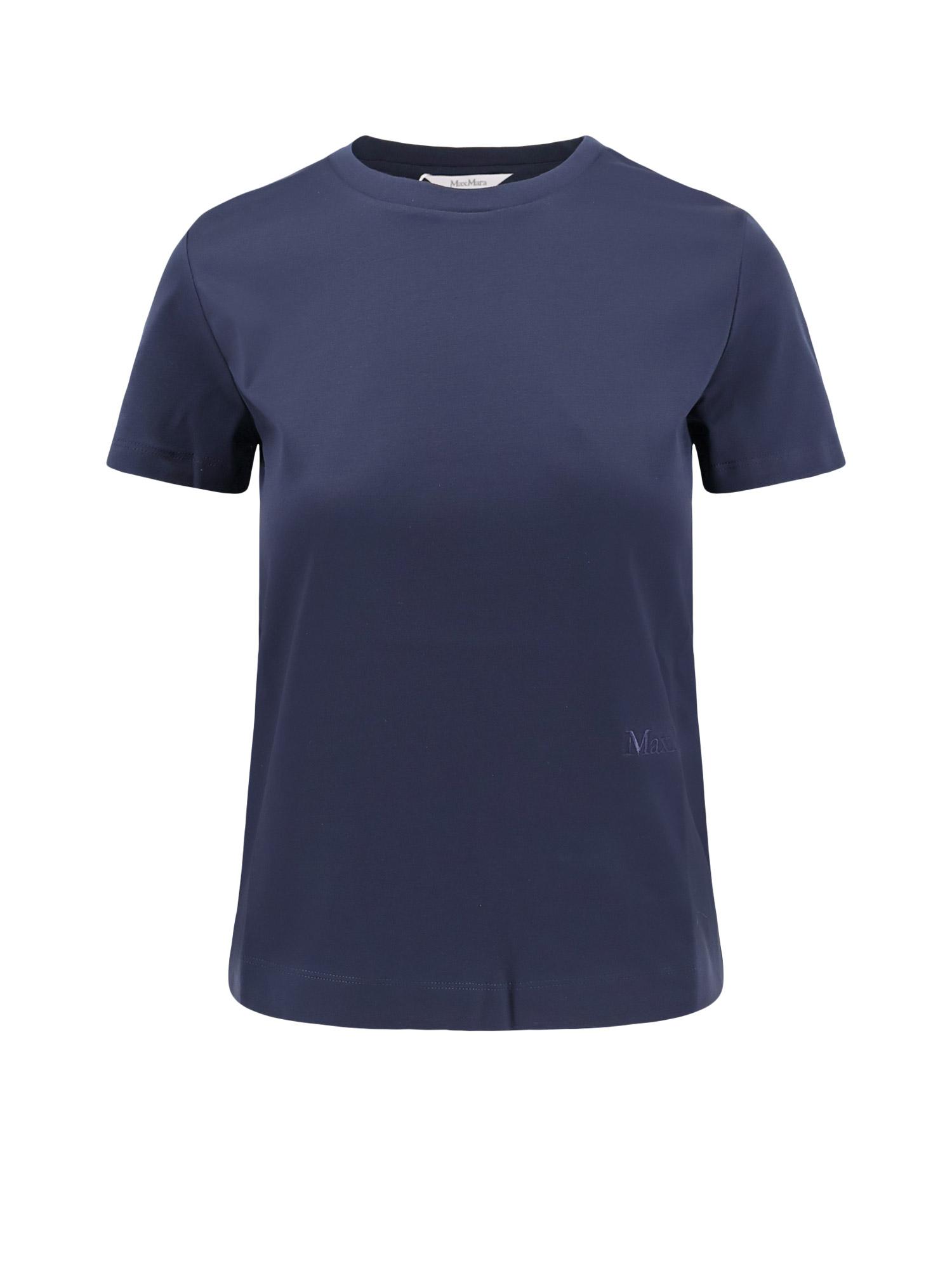 max mara t-shirts and polos blue cotone - women
