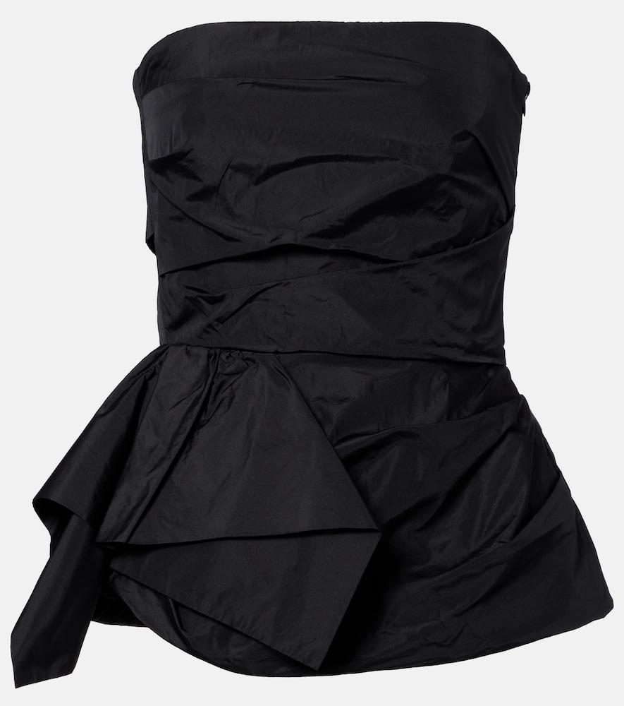 max mara taffeta corset top