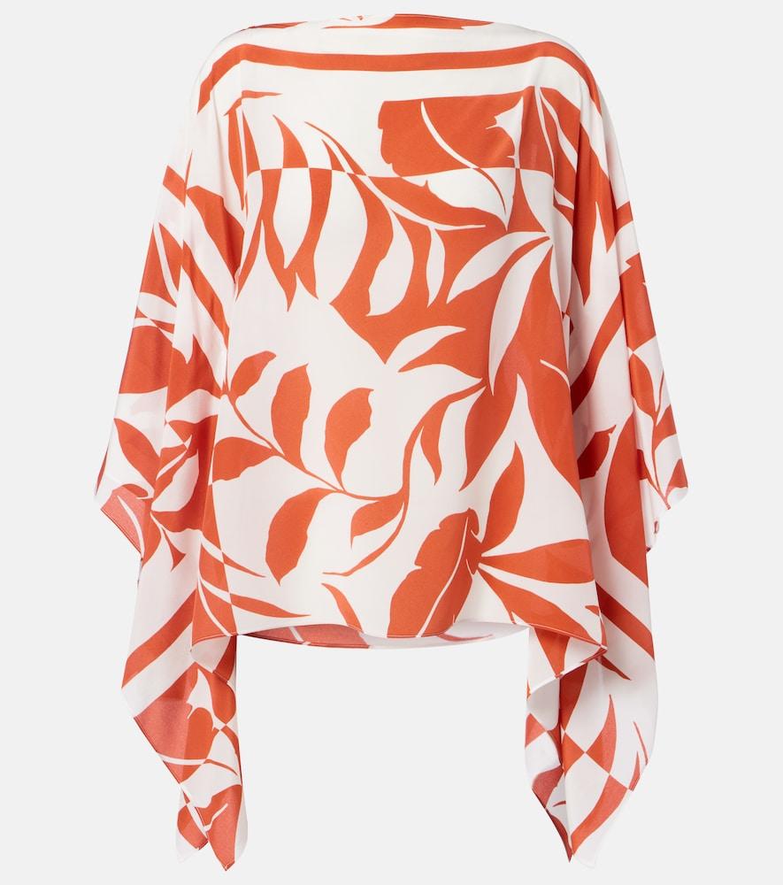 max mara tambuto printed silk blouse