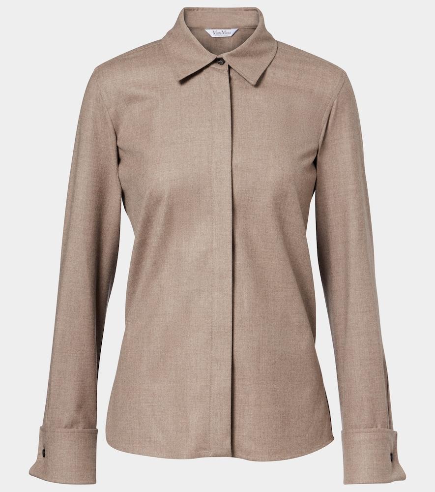 max mara tebaide cashmere-blend shirt
