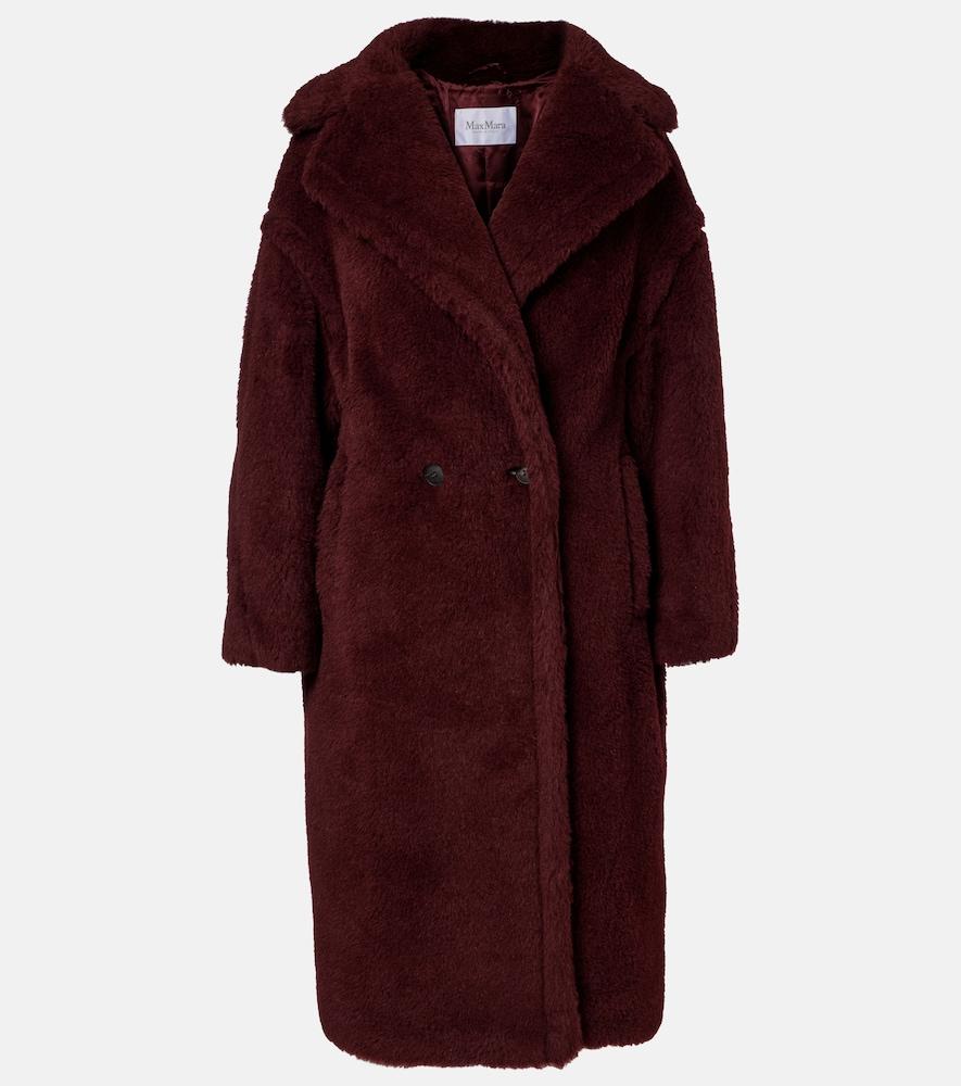 max mara teddy bear icon alpaca wool, wool, and silk coat